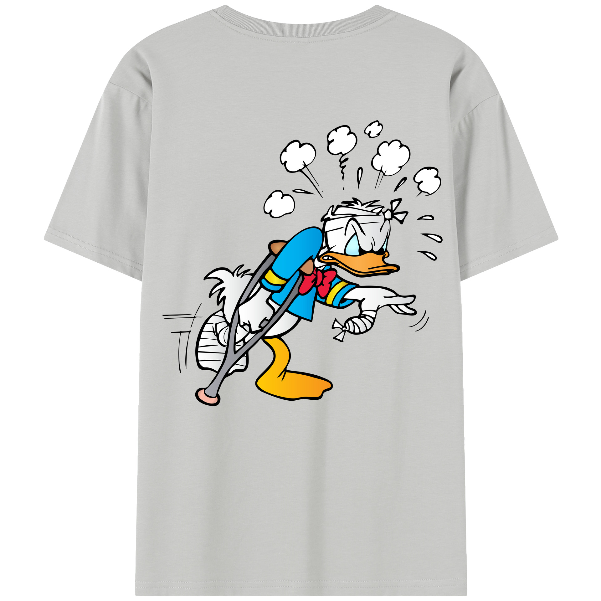 （画像用） ミッキーマウス Mickey Mouse レディース半袖Tシャツ(バックプリント)