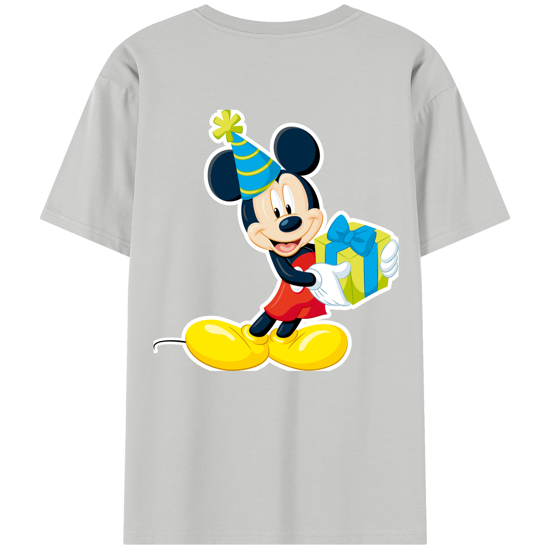 （画像用） ミッキーマウス Mickey Mouse レディース半袖Tシャツ(バックプリント)