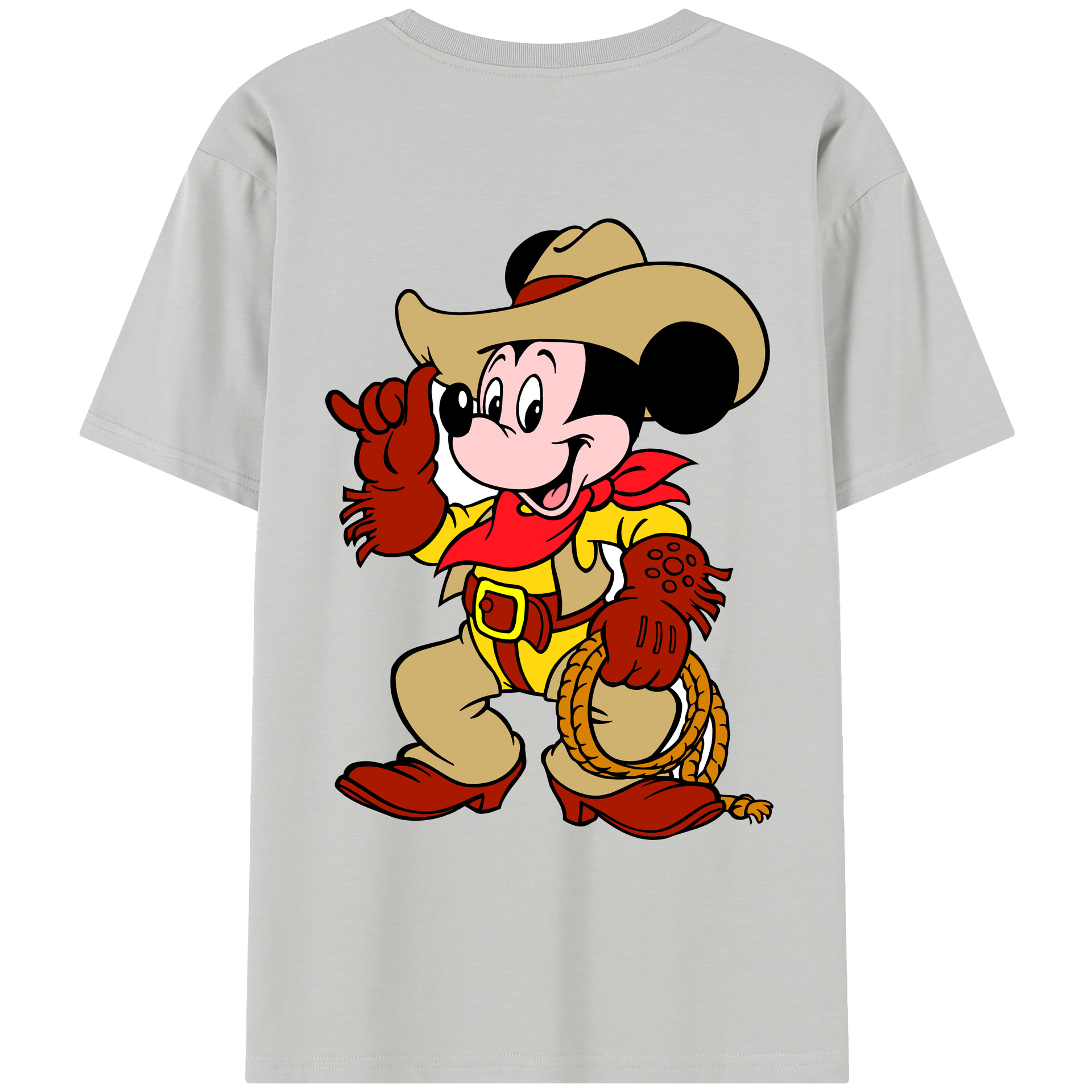 （画像用） ミッキーマウス Mickey Mouse レディース半袖Tシャツ(バックプリント)