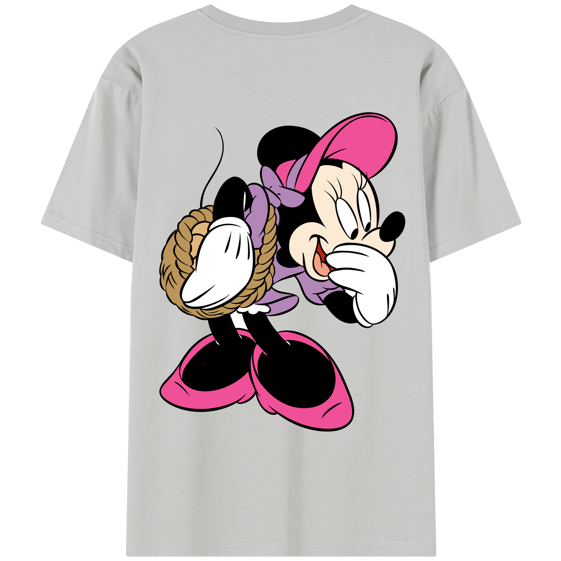 （画像用） ミッキーマウス Mickey Mouse レディース半袖Tシャツ(バックプリント)