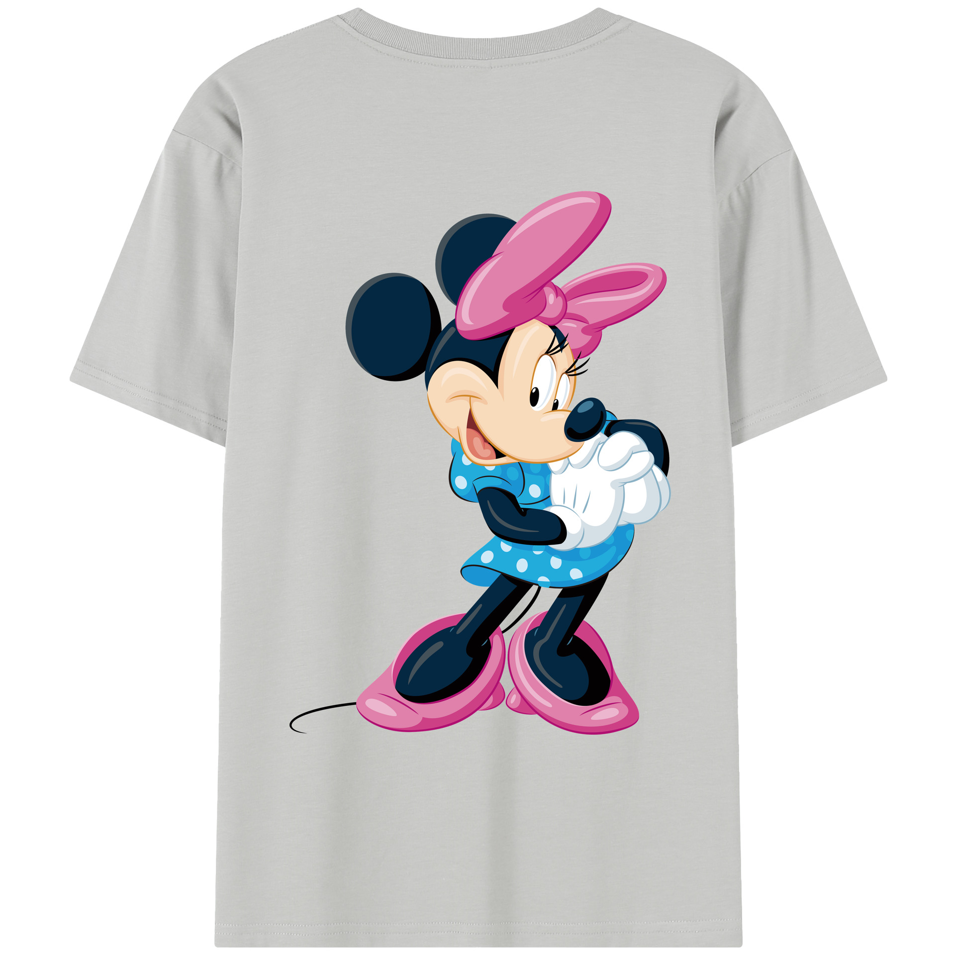 （画像用） ミッキーマウス Mickey Mouse レディース半袖Tシャツ(バックプリント)
