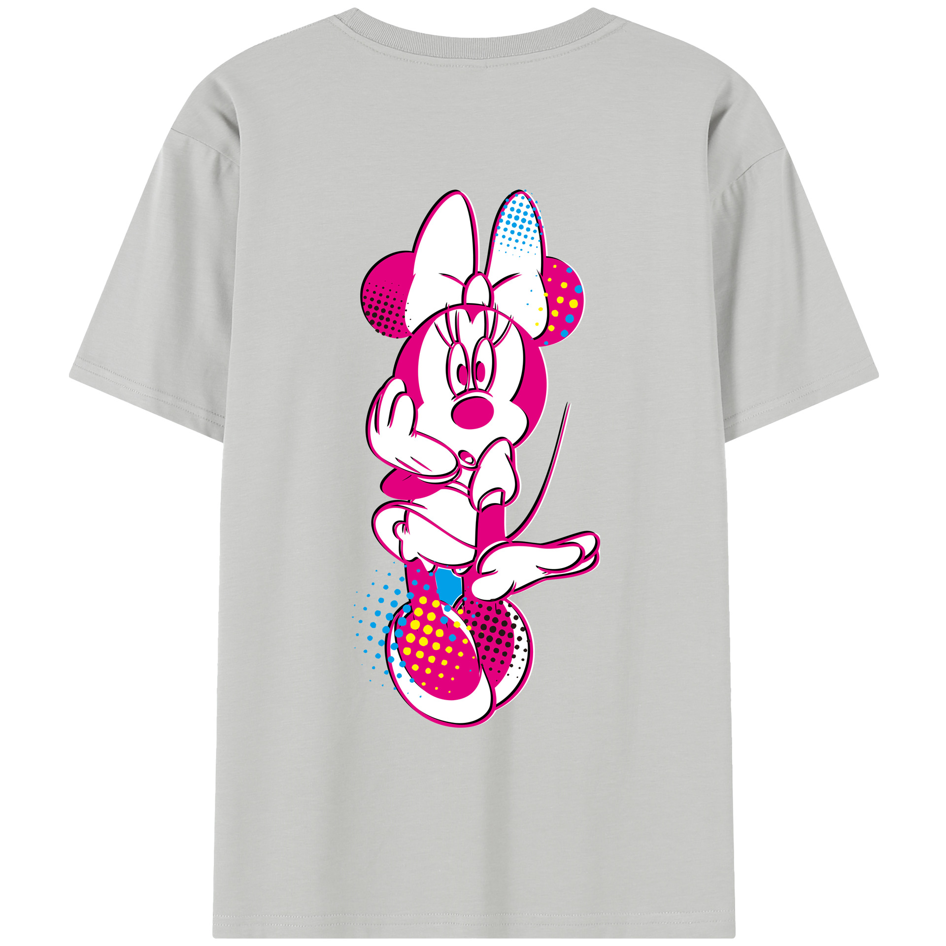 （画像用） ミッキーマウス Mickey Mouse レディース半袖Tシャツ(バックプリント)