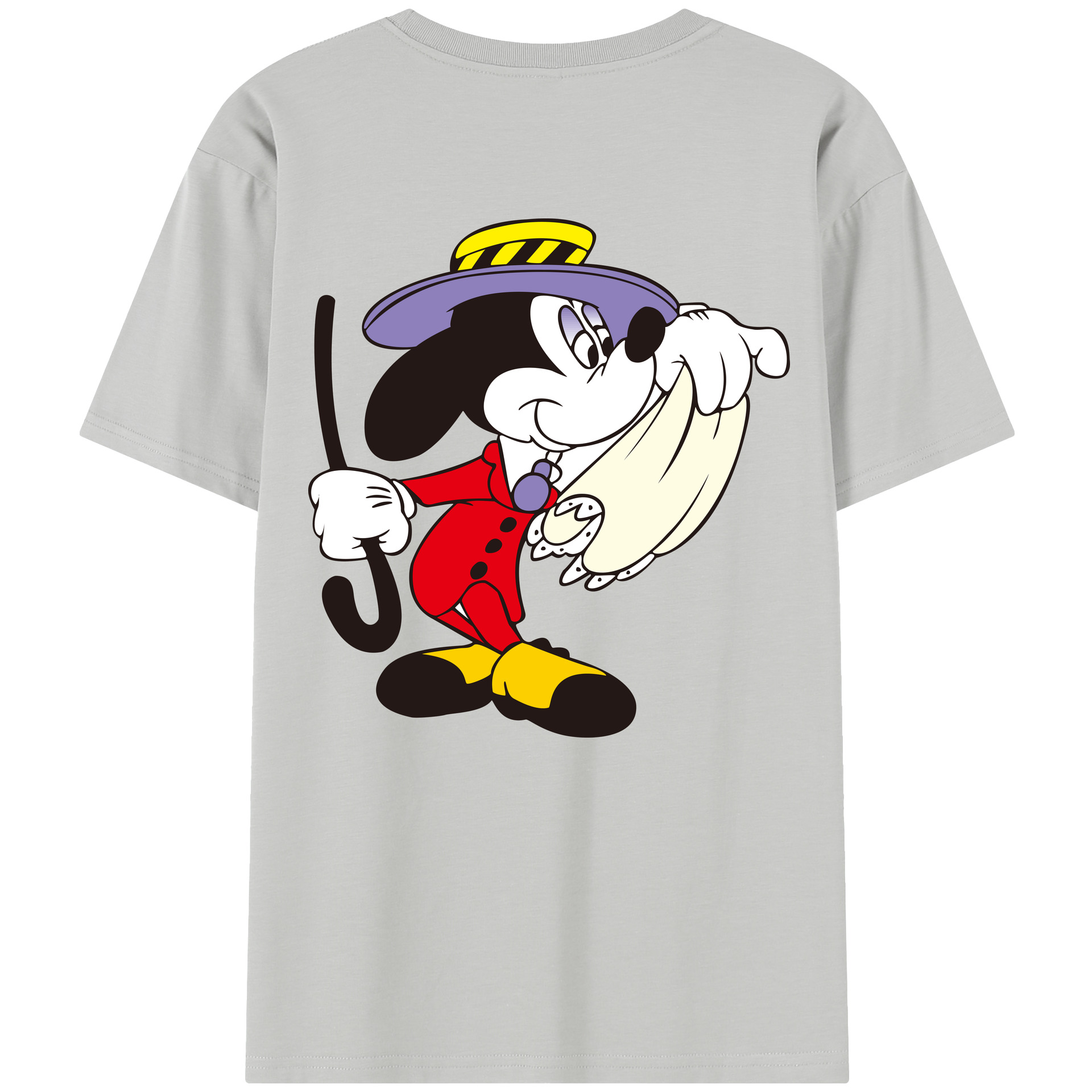 （画像用） ミッキーマウス Mickey Mouse レディース半袖Tシャツ(バックプリント)