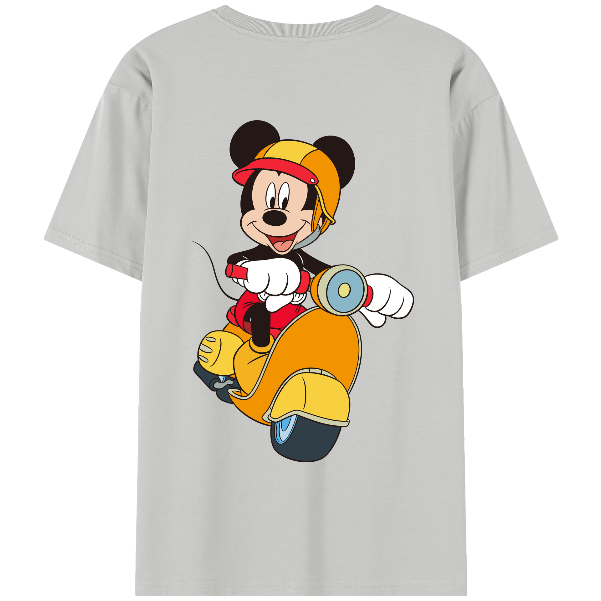 （画像用） ミッキーマウス Mickey Mouse レディース半袖Tシャツ(バックプリント)