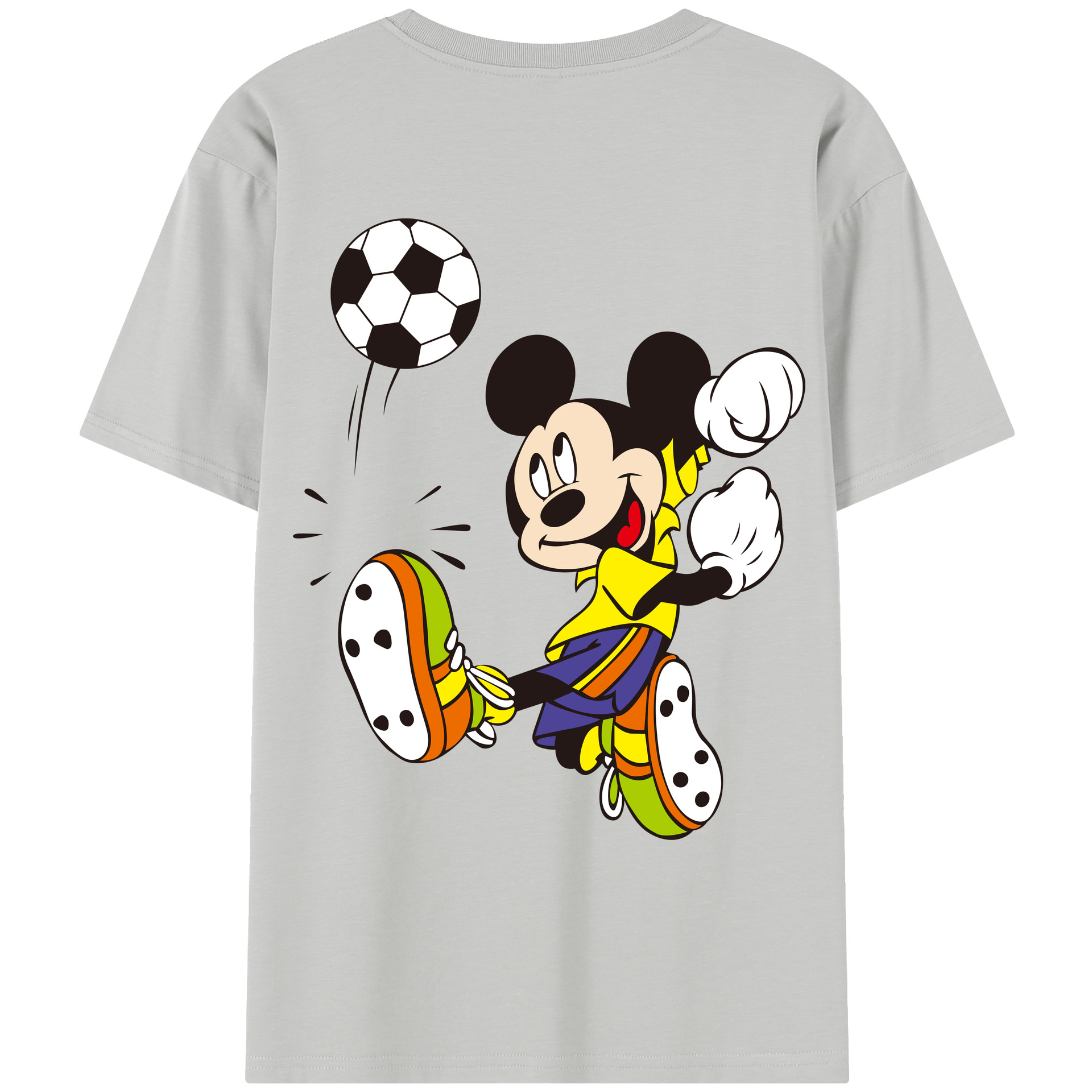 （画像用） ミッキーマウス Mickey Mouse レディース半袖Tシャツ(バックプリント)