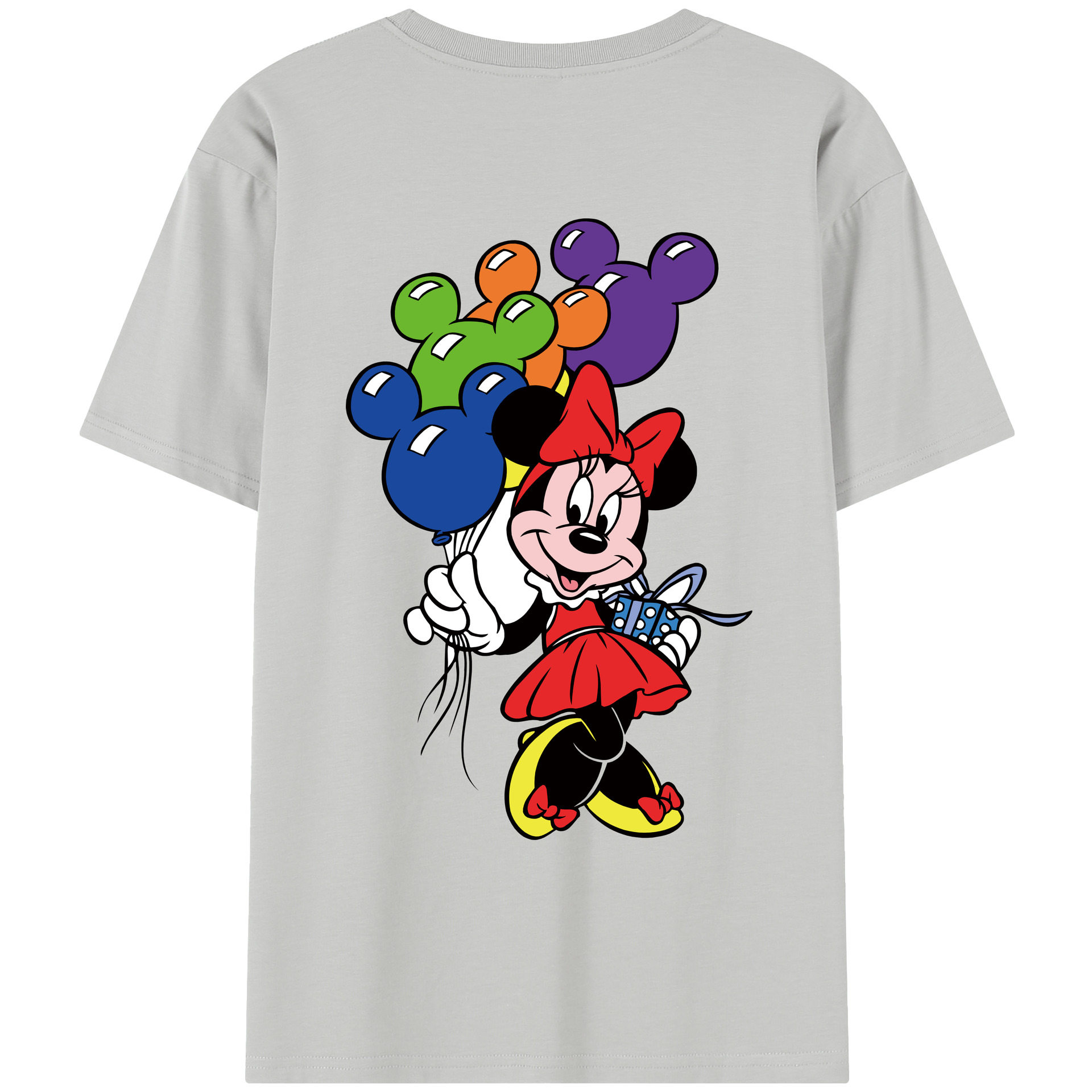（画像用） ミッキーマウス Mickey Mouse レディース半袖Tシャツ(バックプリント)