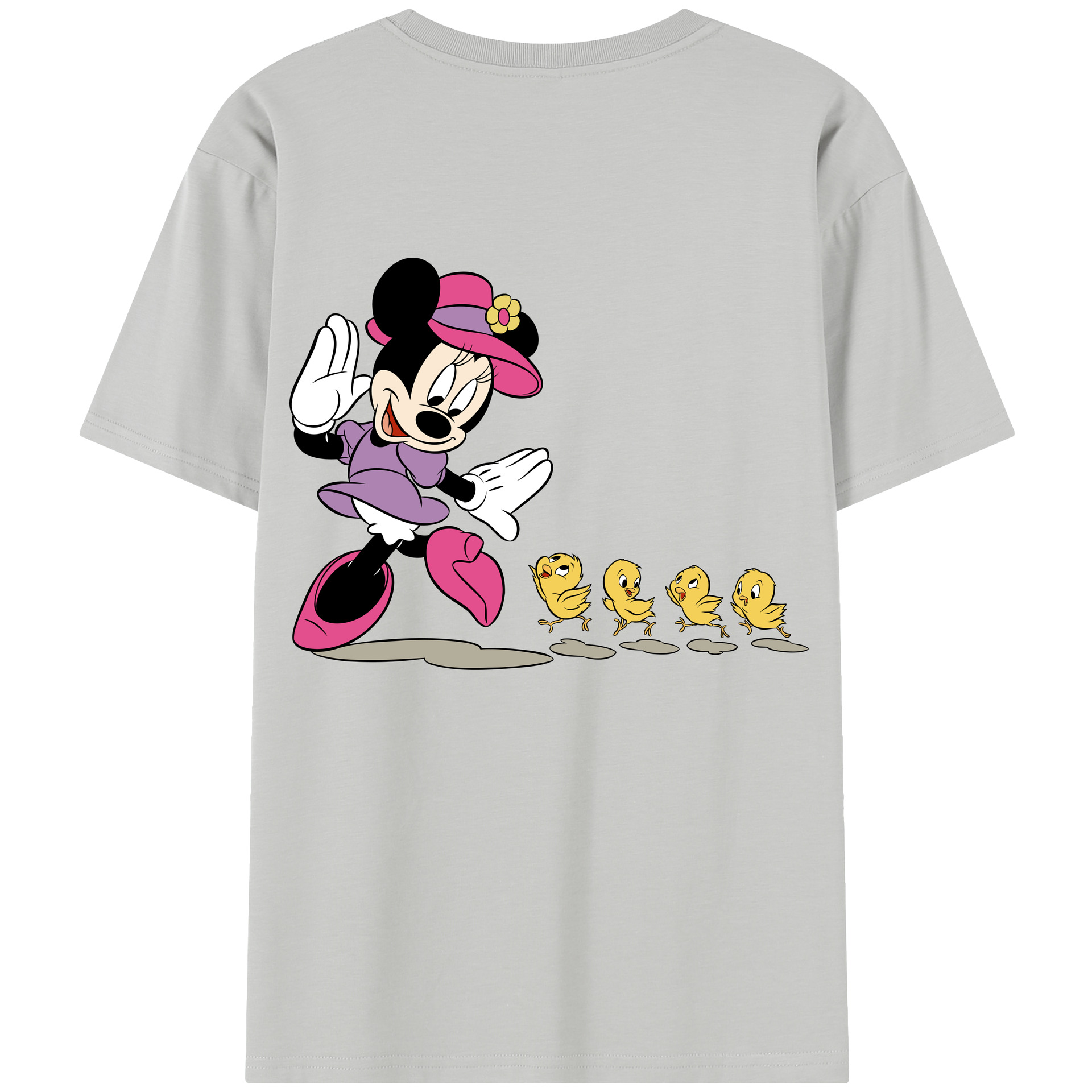 （画像用） ミッキーマウス Mickey Mouse レディース半袖Tシャツ(バックプリント)