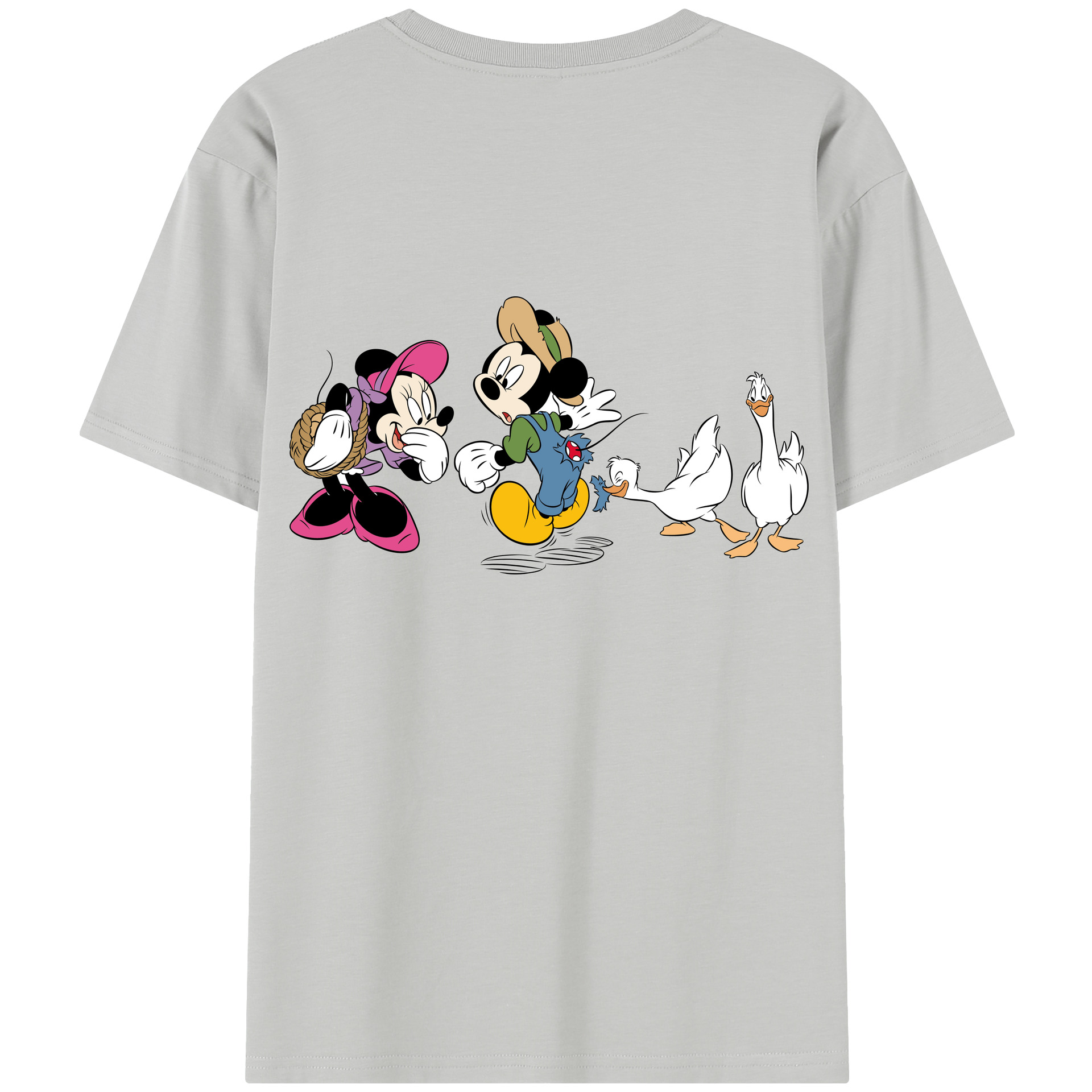 （画像用） ミッキーマウス Mickey Mouse レディース半袖Tシャツ(バックプリント)