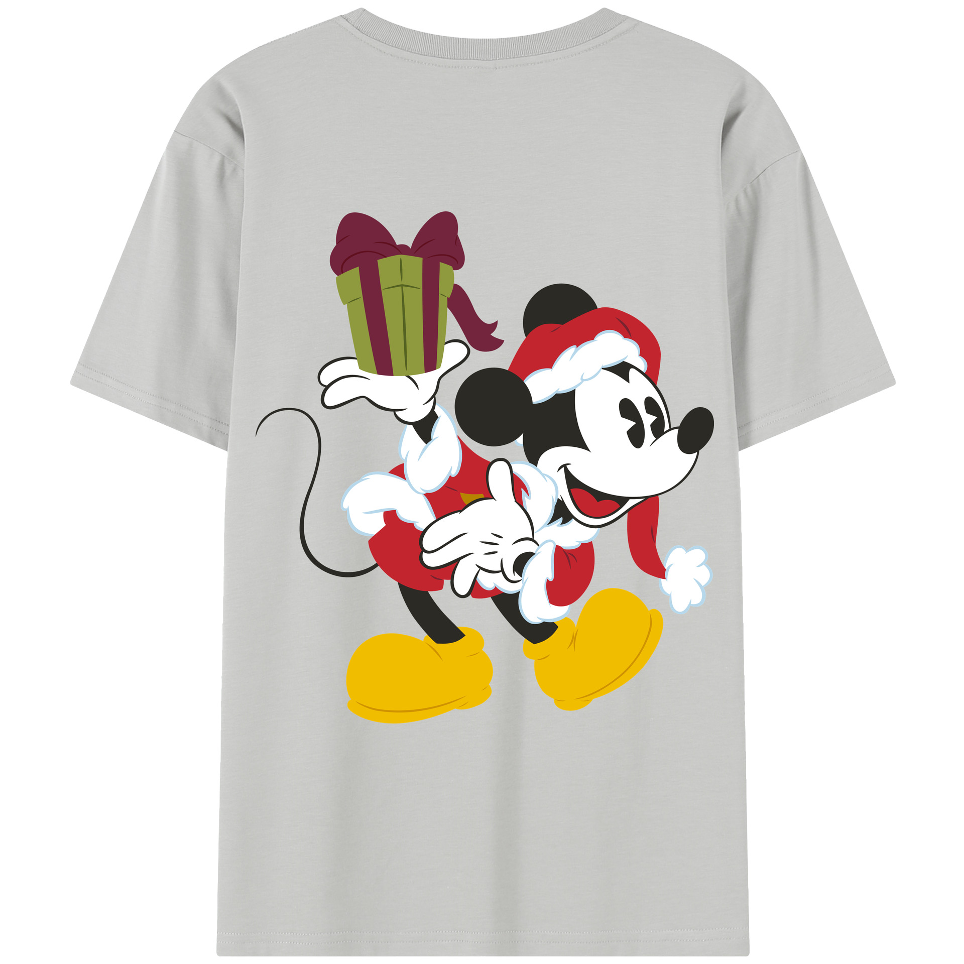 （画像用） ミッキーマウス Mickey Mouse レディース半袖Tシャツ(バックプリント)