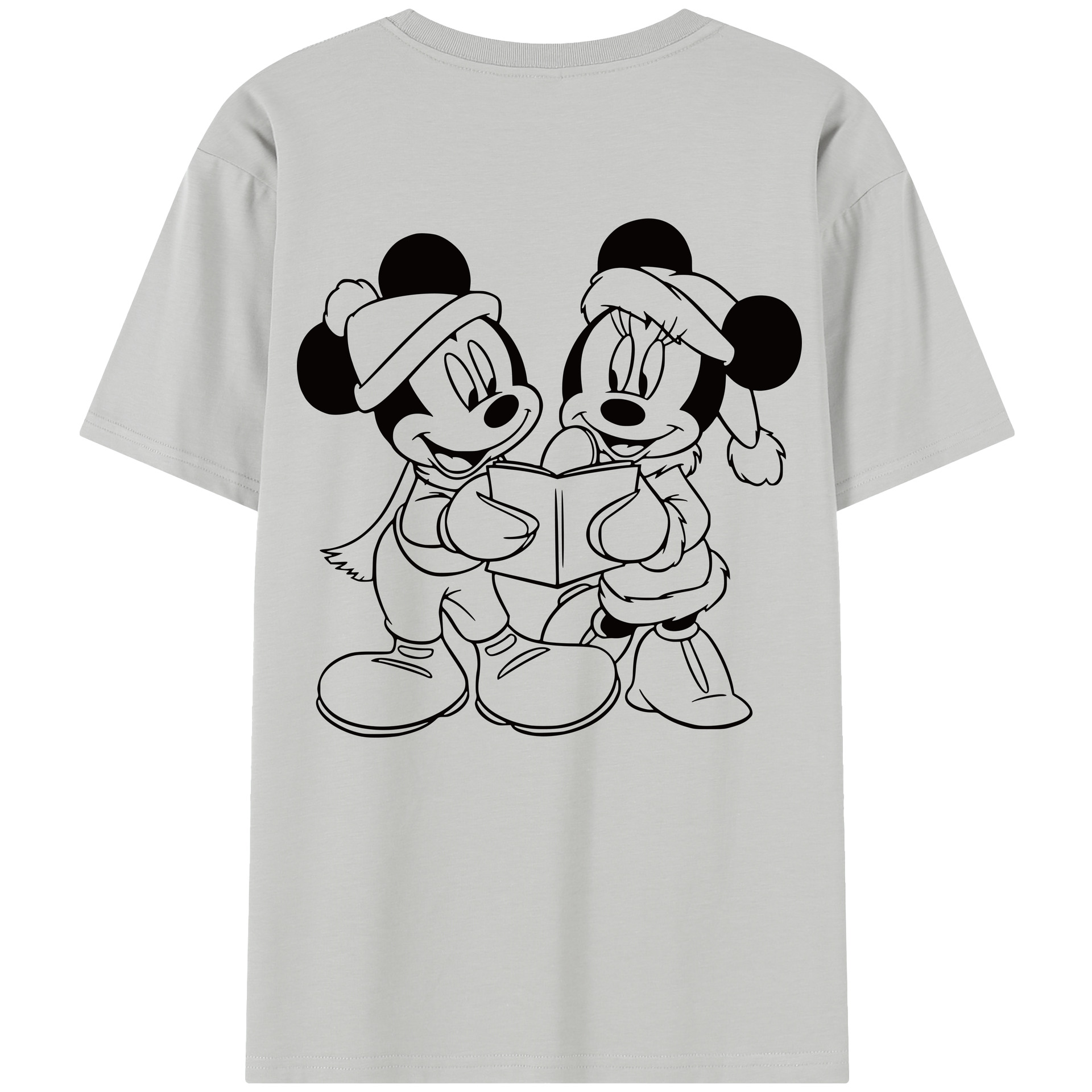 （画像用） ミッキーマウス Mickey Mouse レディース半袖Tシャツ(バックプリント)