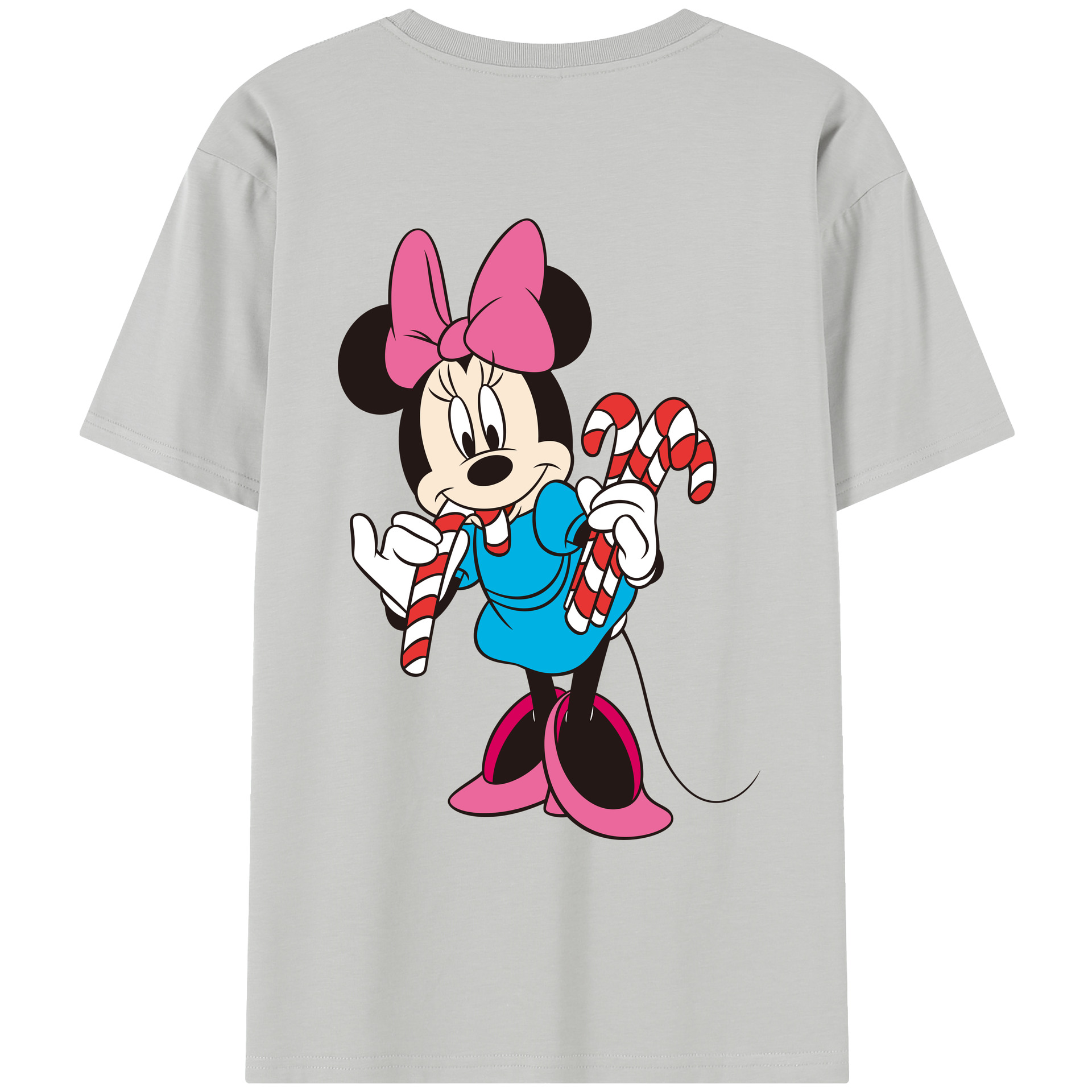 （画像用） ミッキーマウス Mickey Mouse レディース半袖Tシャツ(バックプリント)