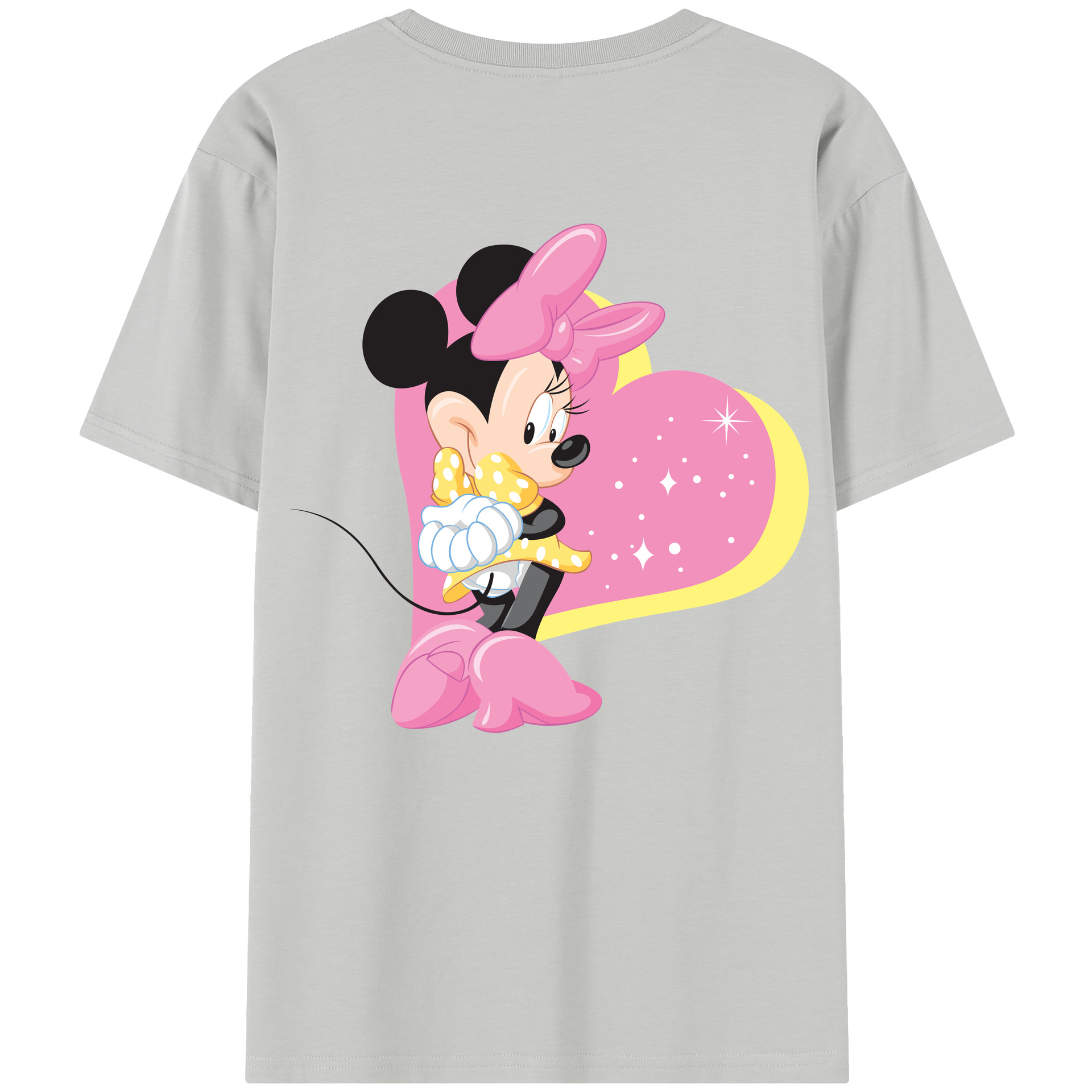 （画像用） ミッキーマウス Mickey Mouse レディース半袖Tシャツ(バックプリント)