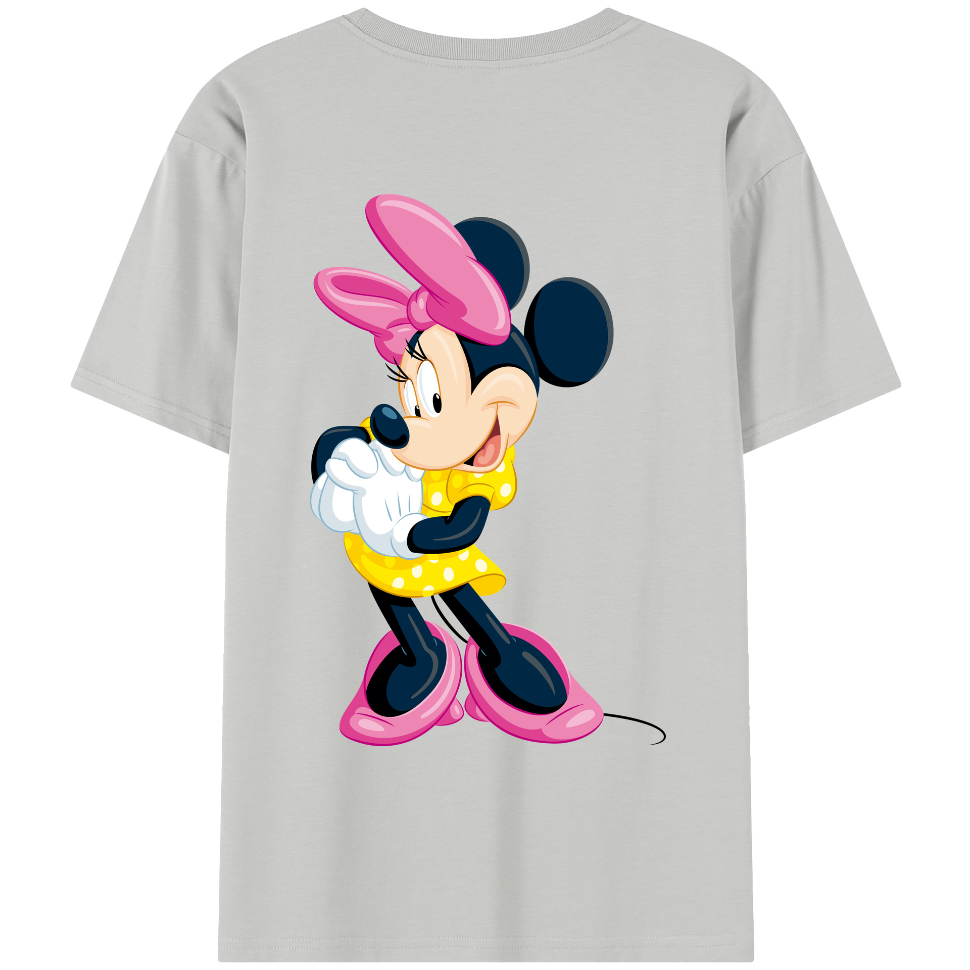 （画像用） ミッキーマウス Mickey Mouse レディース半袖Tシャツ(バックプリント)