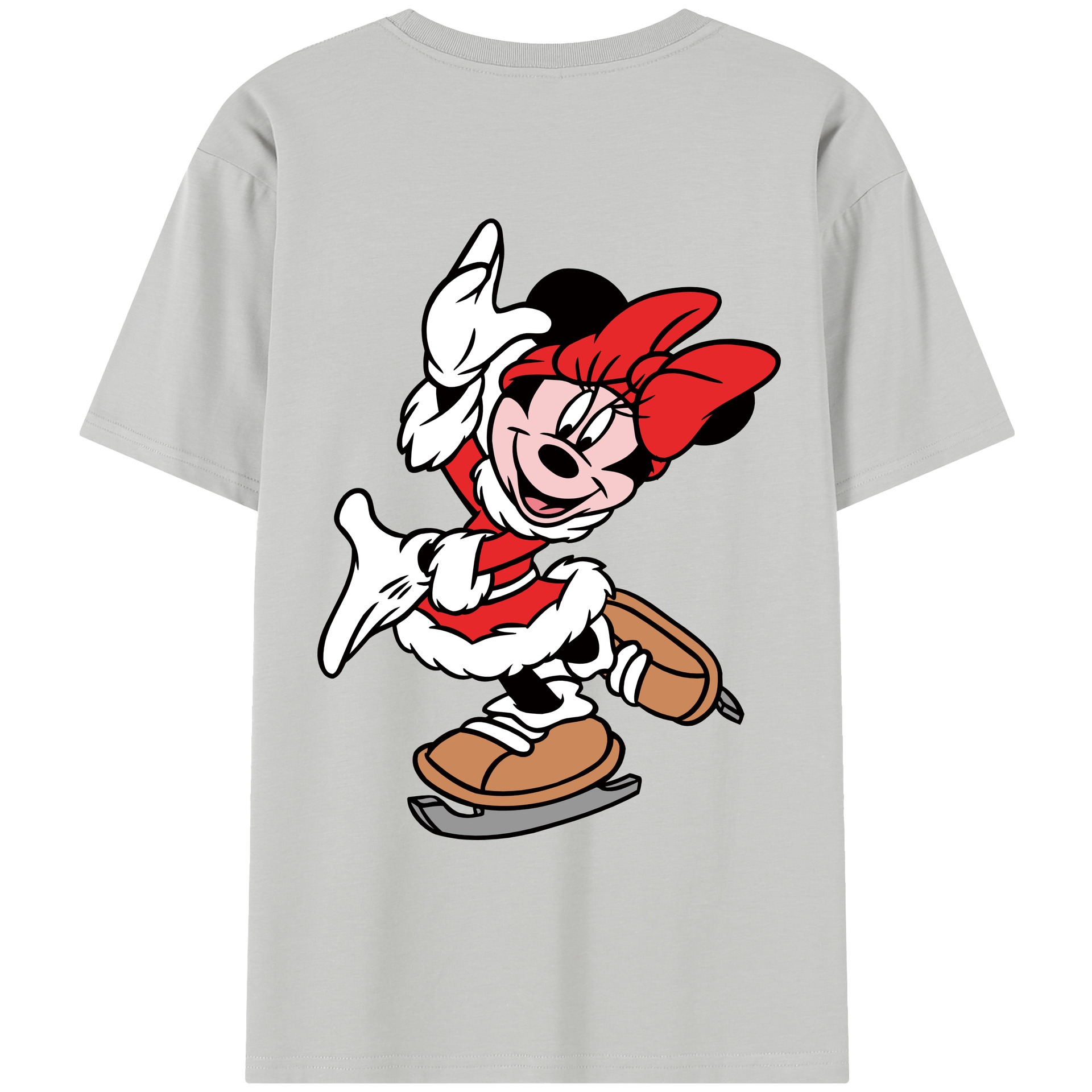 （画像用） ミッキーマウス Mickey Mouse レディース半袖Tシャツ(バックプリント)