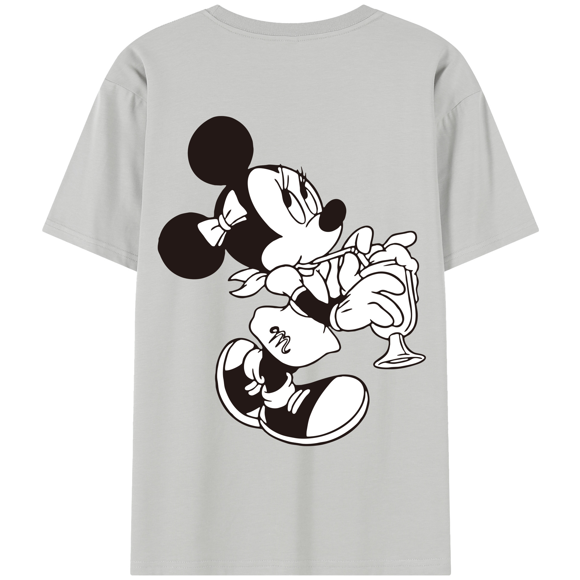 （画像用） ミッキーマウス Mickey Mouse レディース半袖Tシャツ(バックプリント)