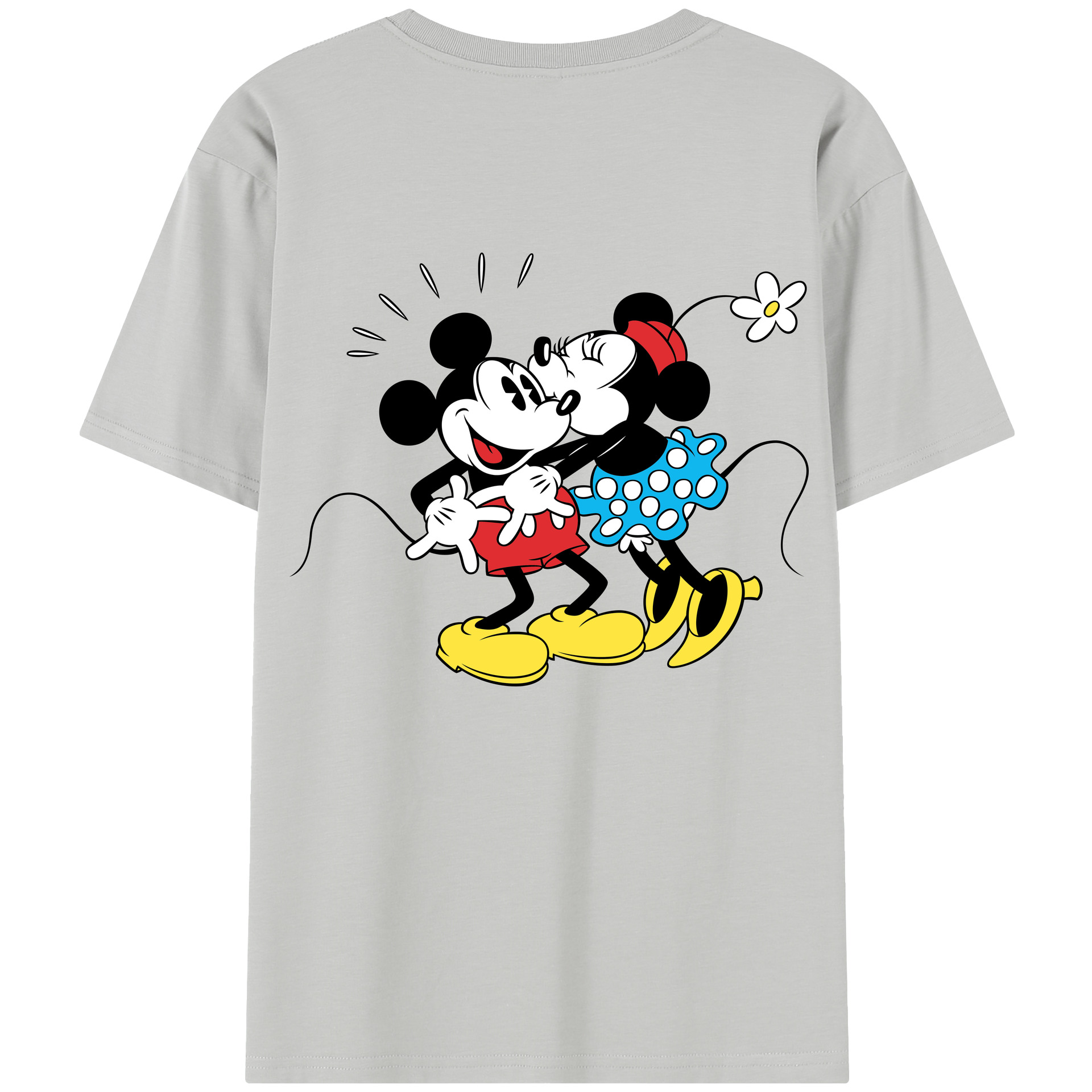 （画像用） ミッキーマウス Mickey Mouse レディース半袖Tシャツ(バックプリント)
