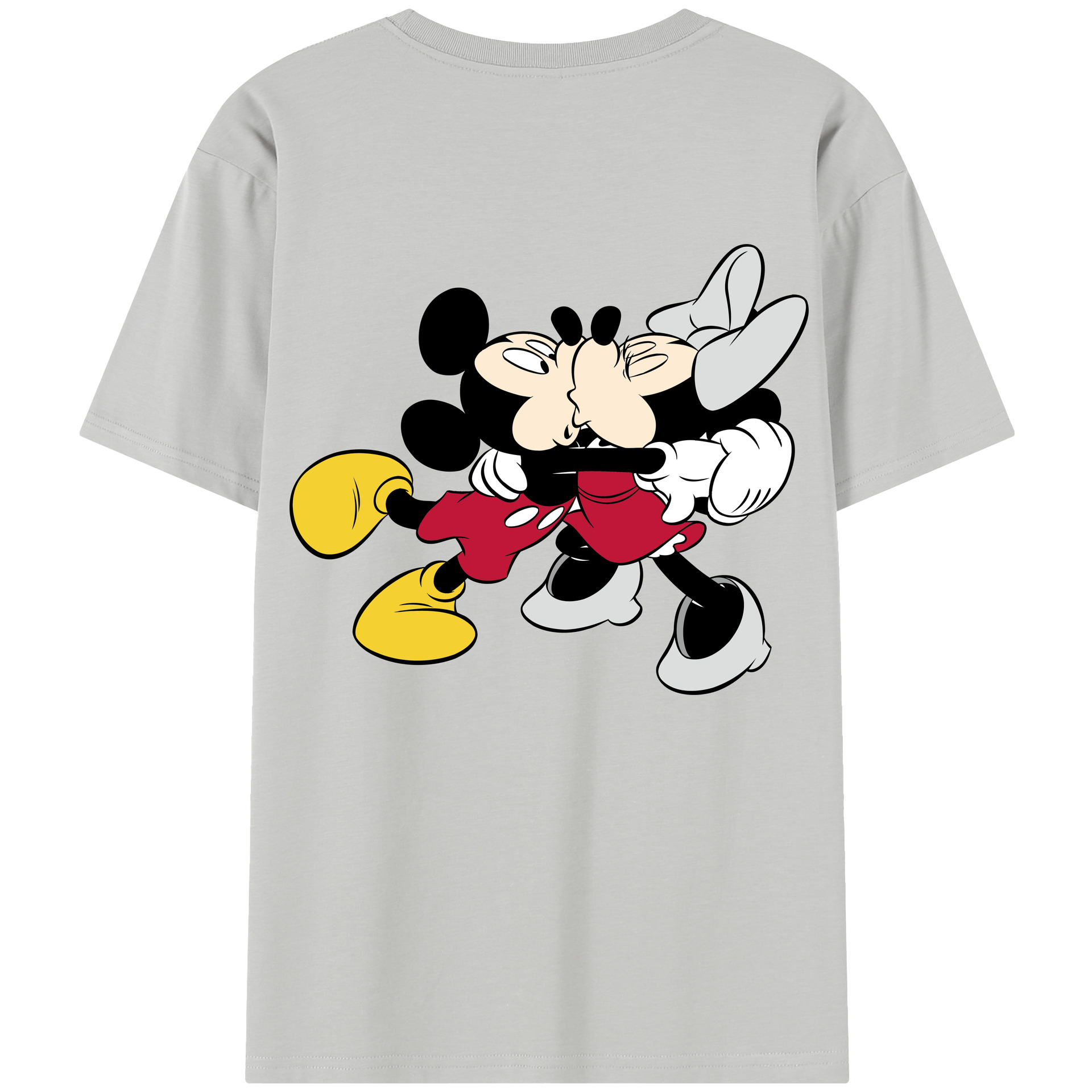 （画像用） ミッキーマウス Mickey Mouse レディース半袖Tシャツ(バックプリント)