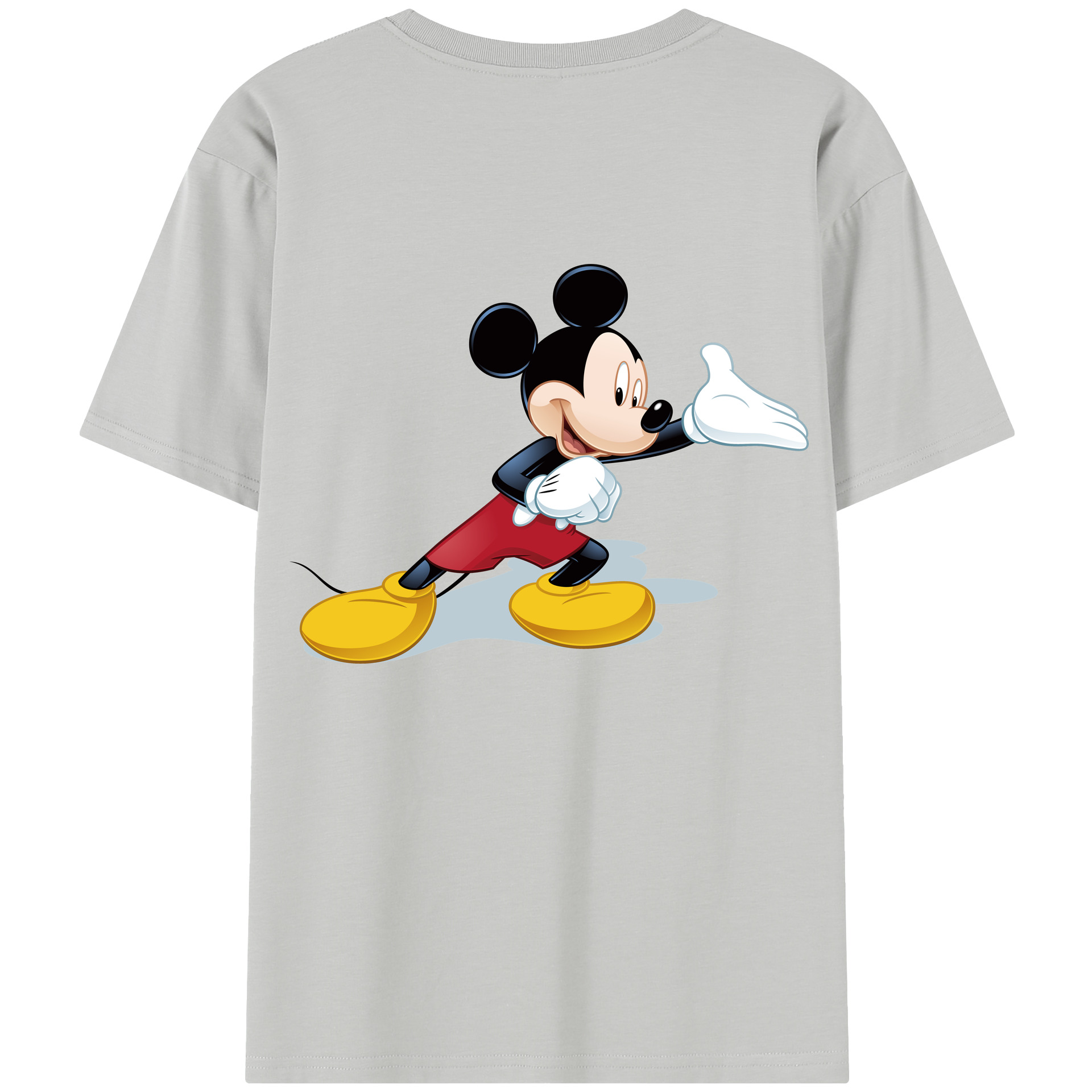 （画像用） ミッキーマウス Mickey Mouse レディース半袖Tシャツ(バックプリント)
