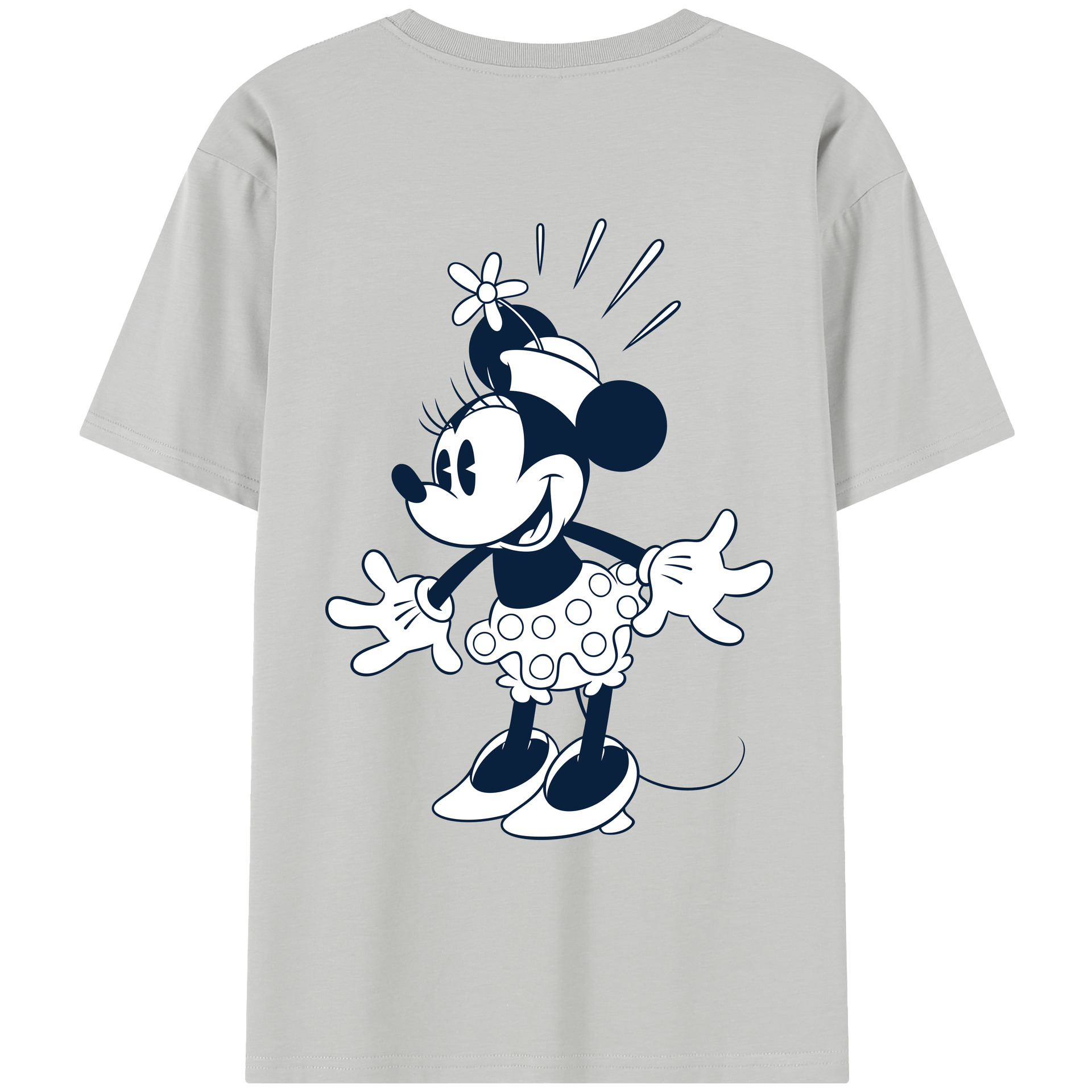 （画像用） ミッキーマウス Mickey Mouse レディース半袖Tシャツ(バックプリント)