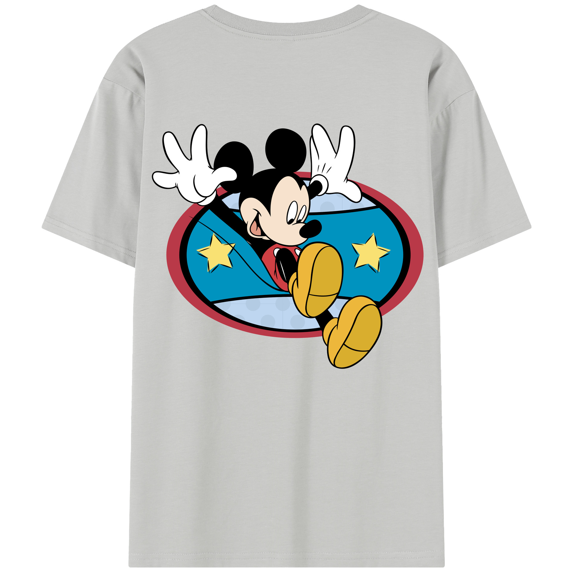 （画像用） ミッキーマウス Mickey Mouse レディース半袖Tシャツ(バックプリント)