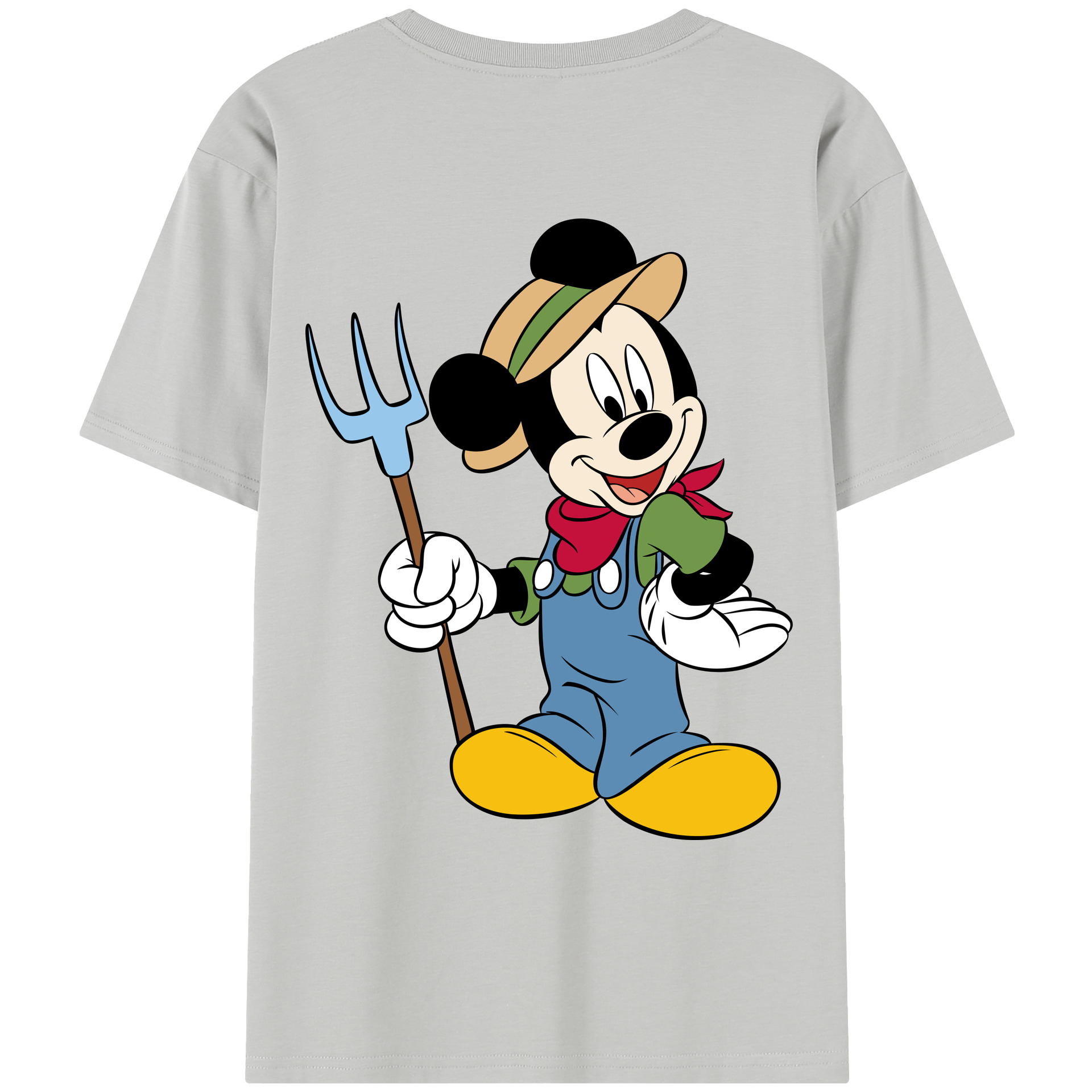 （画像用） ミッキーマウス Mickey Mouse レディース半袖Tシャツ(バックプリント)