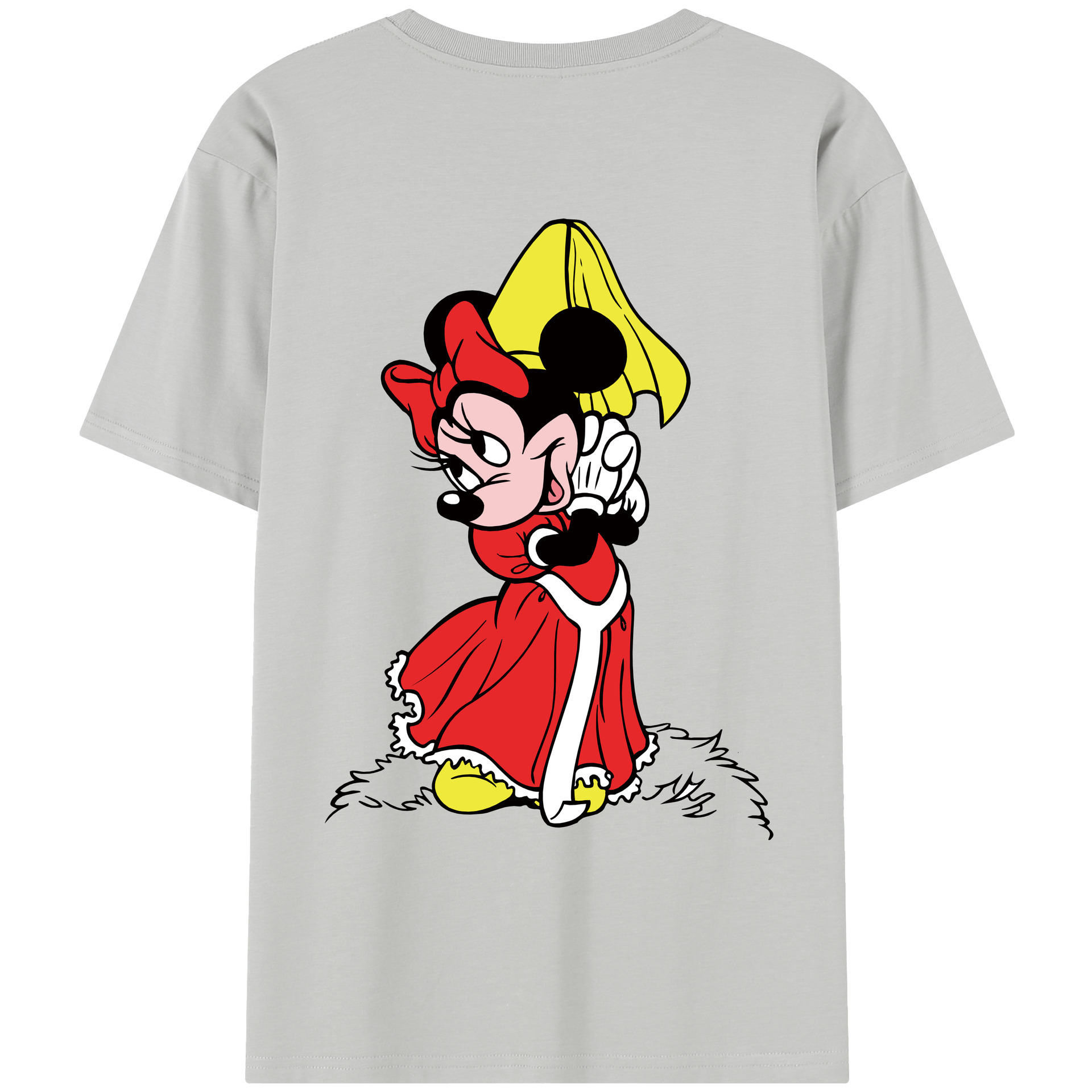 （画像用） ミッキーマウス Mickey Mouse レディース半袖Tシャツ(バックプリント)
