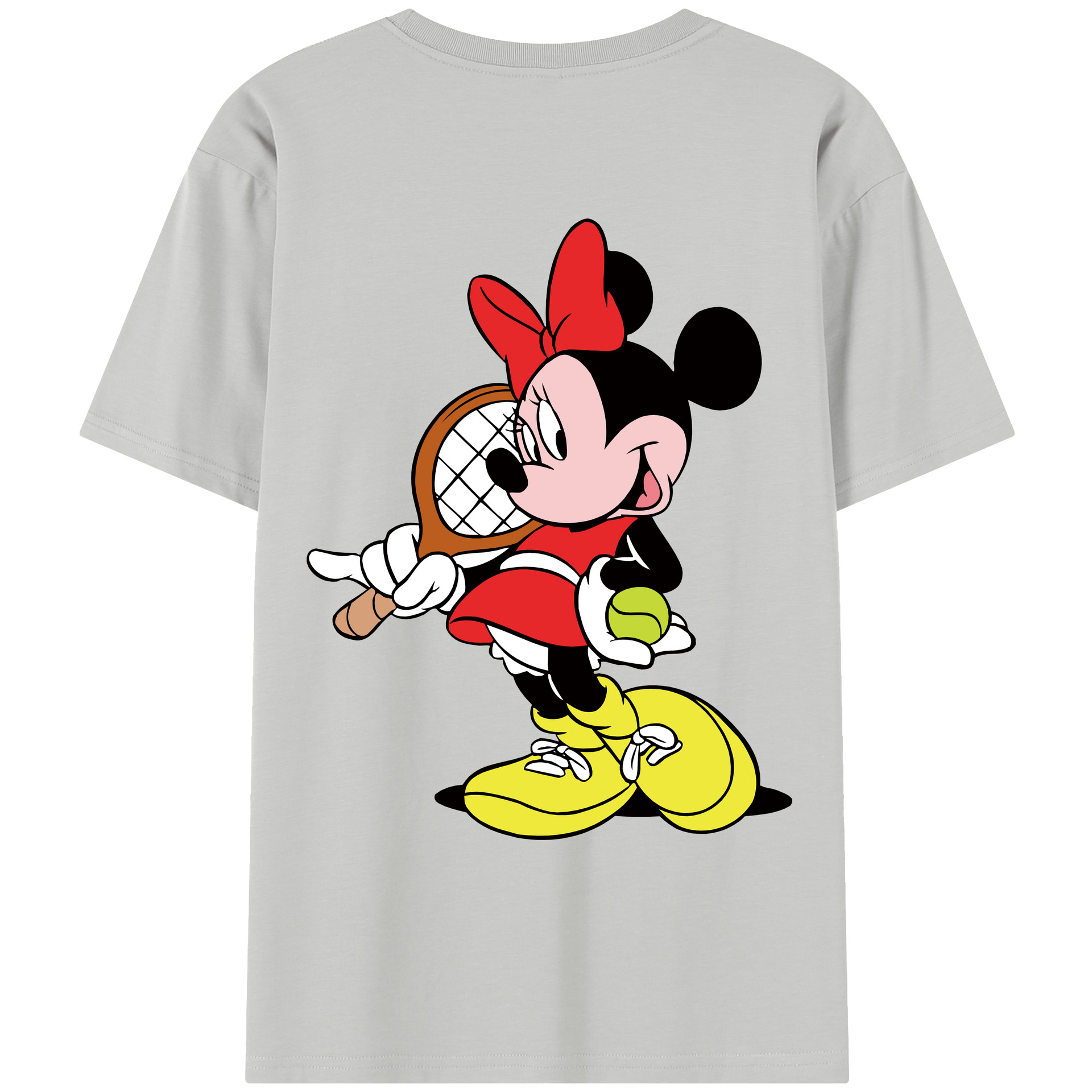 （画像用） ミッキーマウス Mickey Mouse レディース半袖Tシャツ(バックプリント)