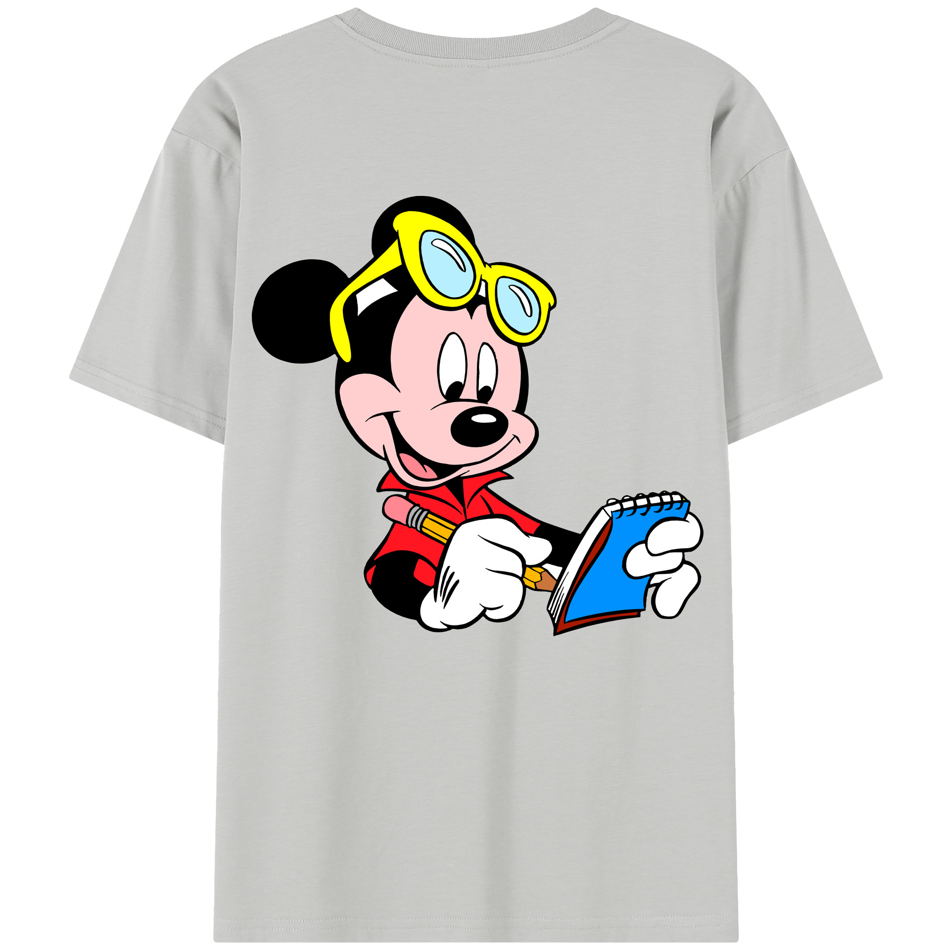 （画像用） ミッキーマウス Mickey Mouse レディース半袖Tシャツ(バックプリント)
