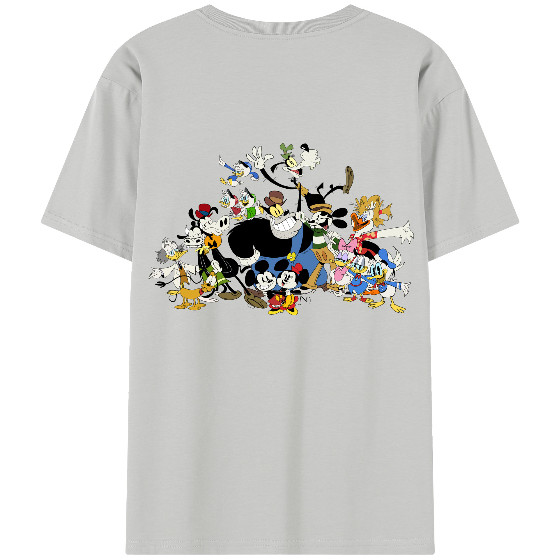 （画像用） ミッキーマウス Mickey Mouse レディース半袖Tシャツ(バックプリント)