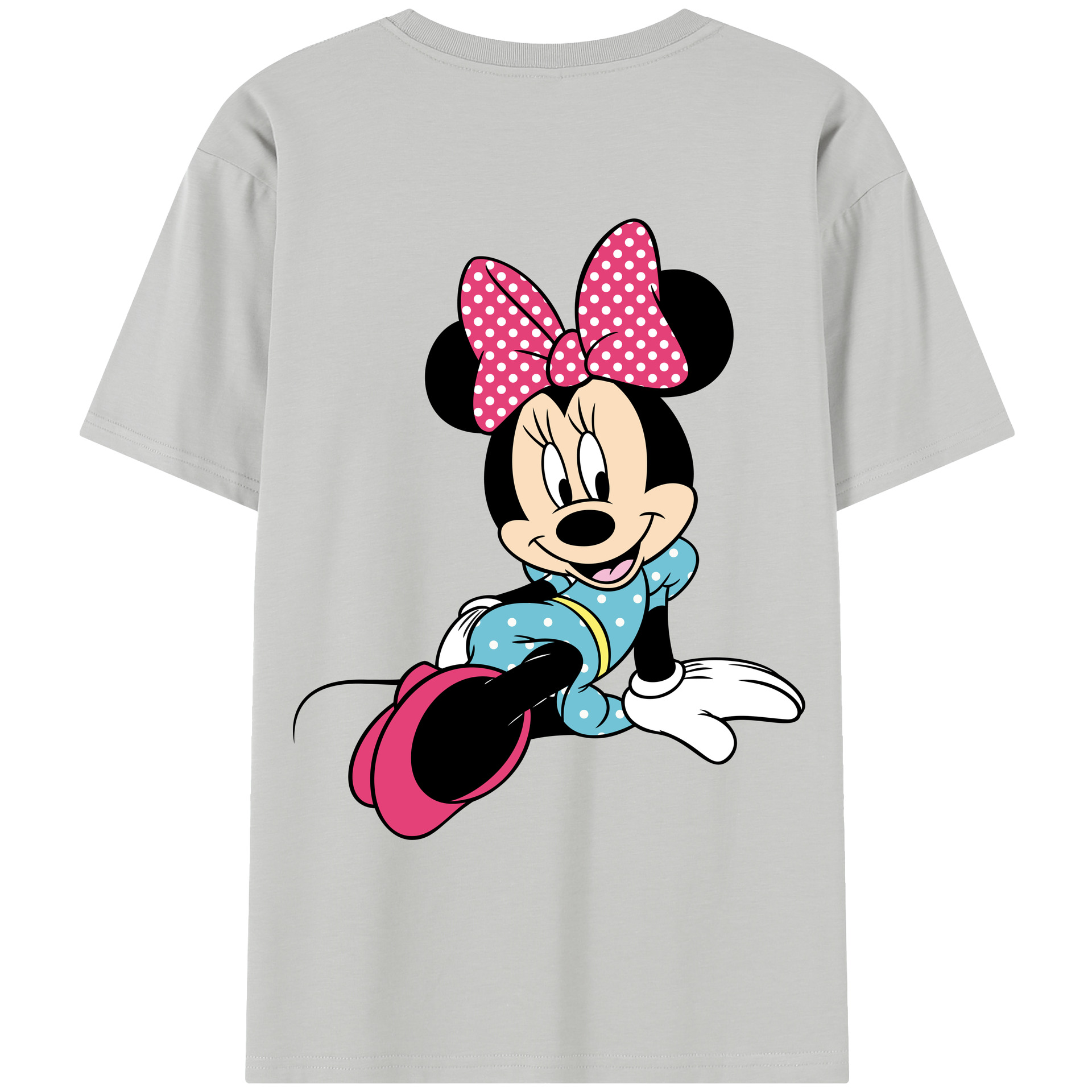 （画像用） ミッキーマウス Mickey Mouse レディース半袖Tシャツ(バックプリント)