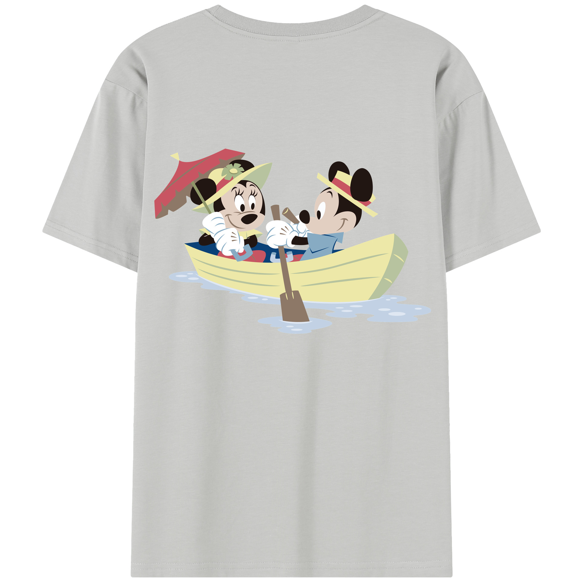 （画像用） ミッキーマウス Mickey Mouse レディース半袖Tシャツ(バックプリント)