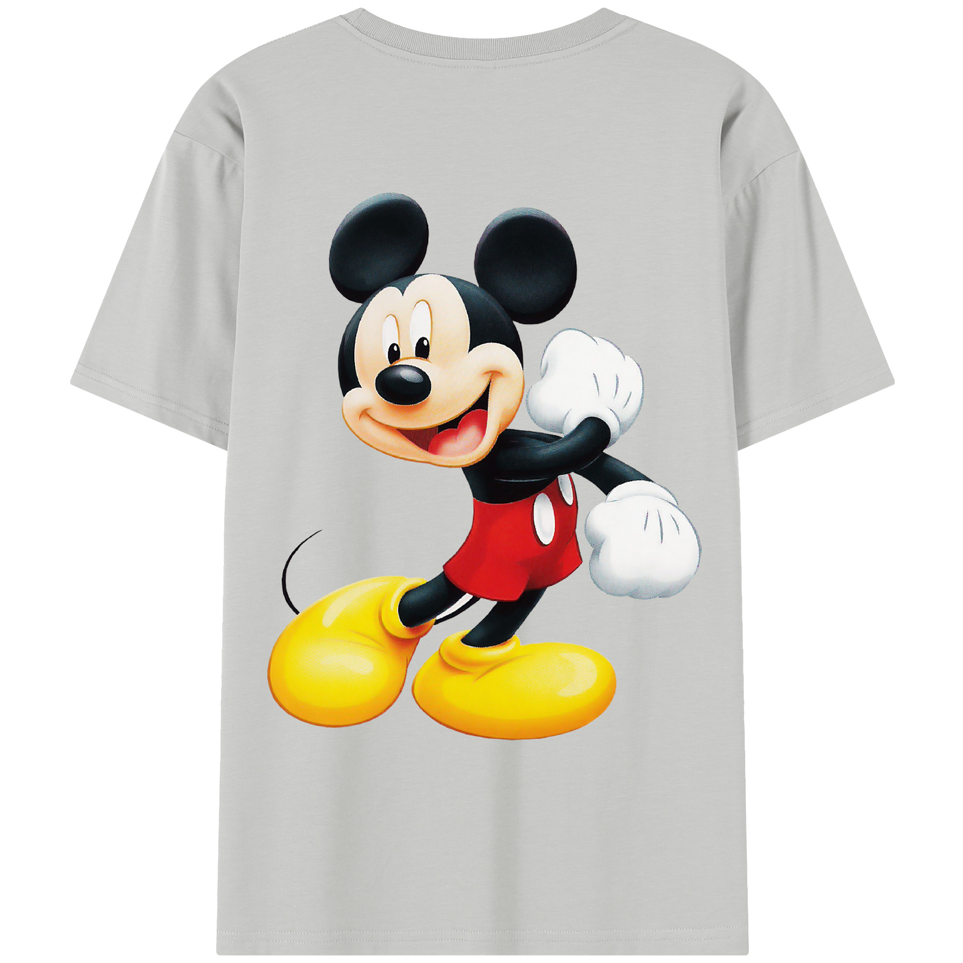 （画像用） ミッキーマウス Mickey Mouse レディース半袖Tシャツ(バックプリント)