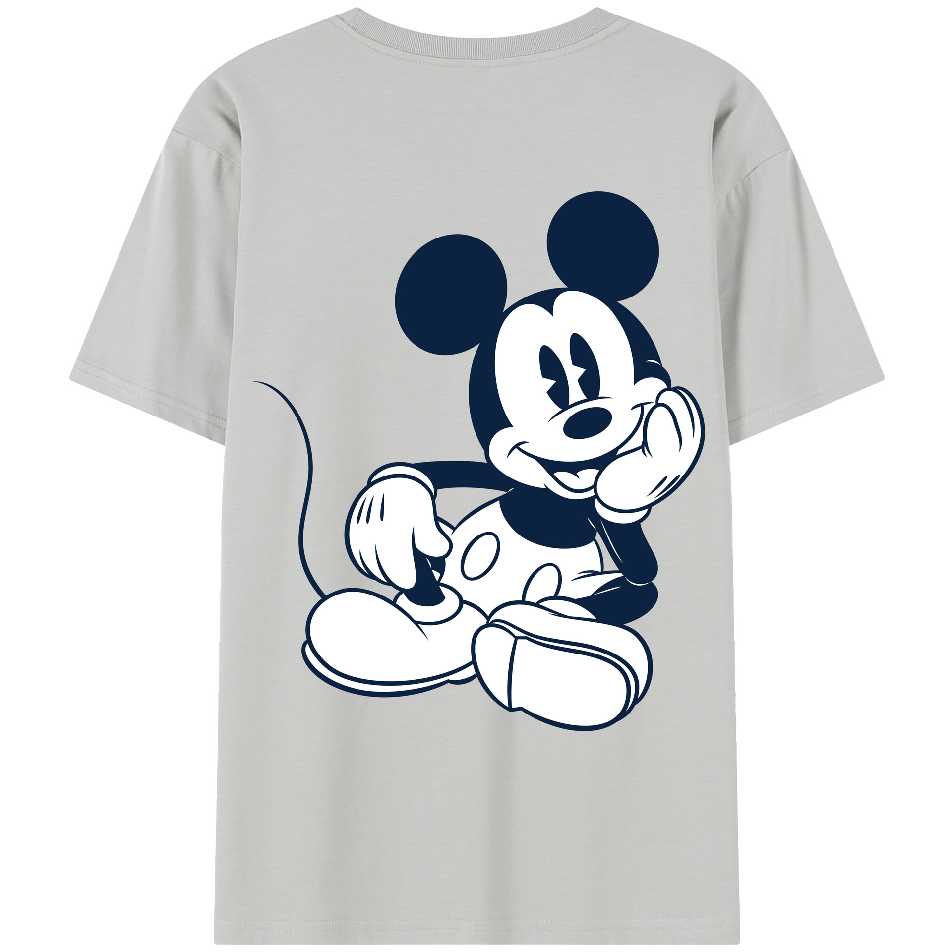 （画像用） ミッキーマウス Mickey Mouse レディース半袖Tシャツ(バックプリント)