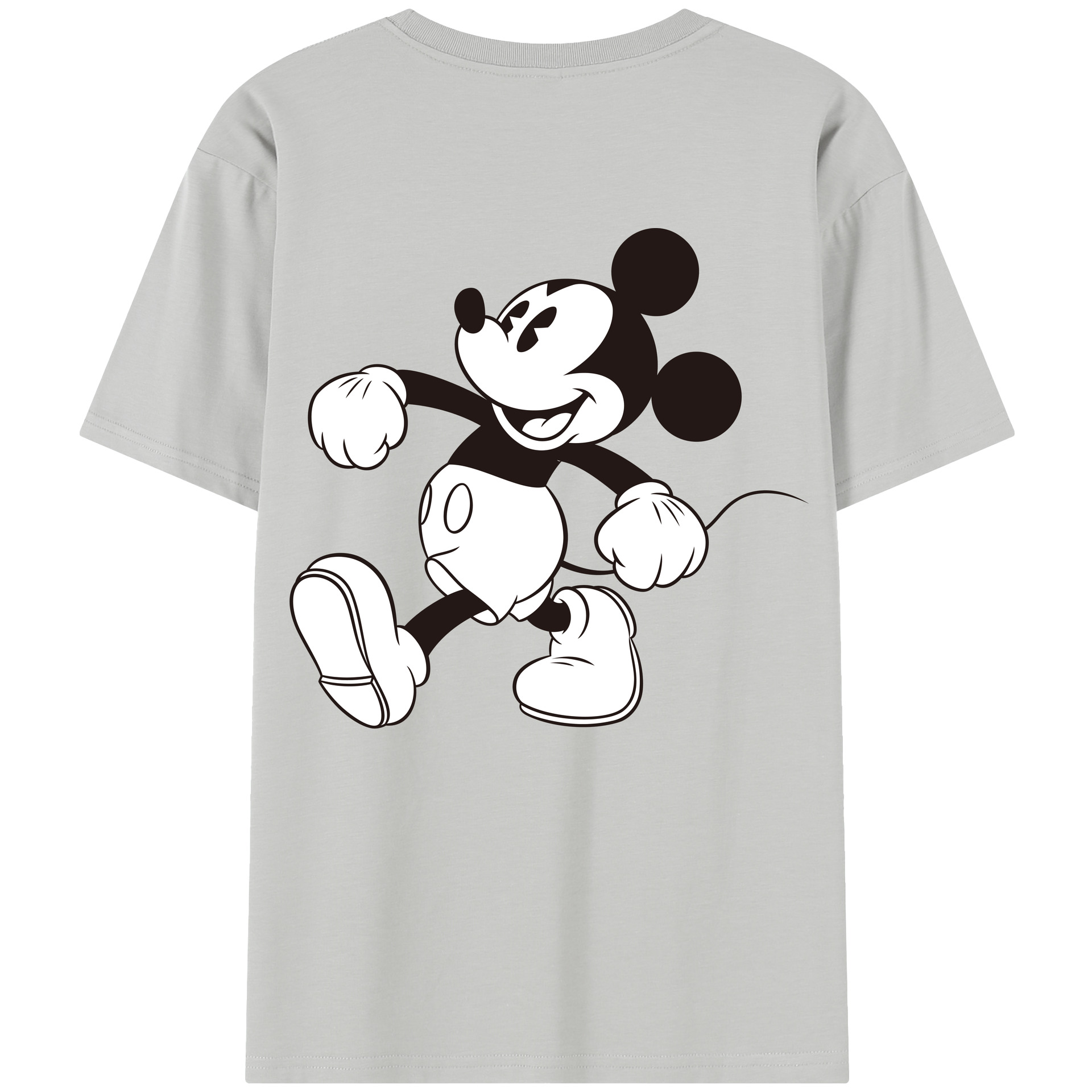 （画像用） ミッキーマウス Mickey Mouse レディース半袖Tシャツ(バックプリント)
