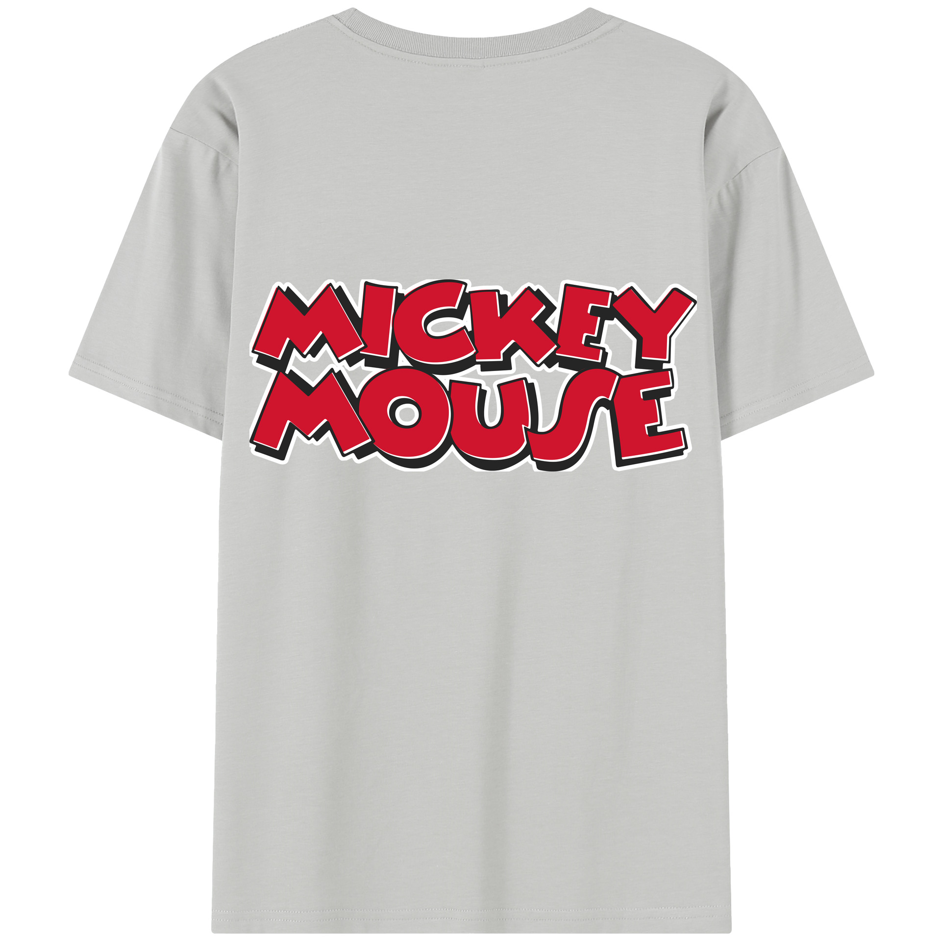 （画像用） ミッキーマウス Mickey Mouse レディース半袖Tシャツ(バックプリント)