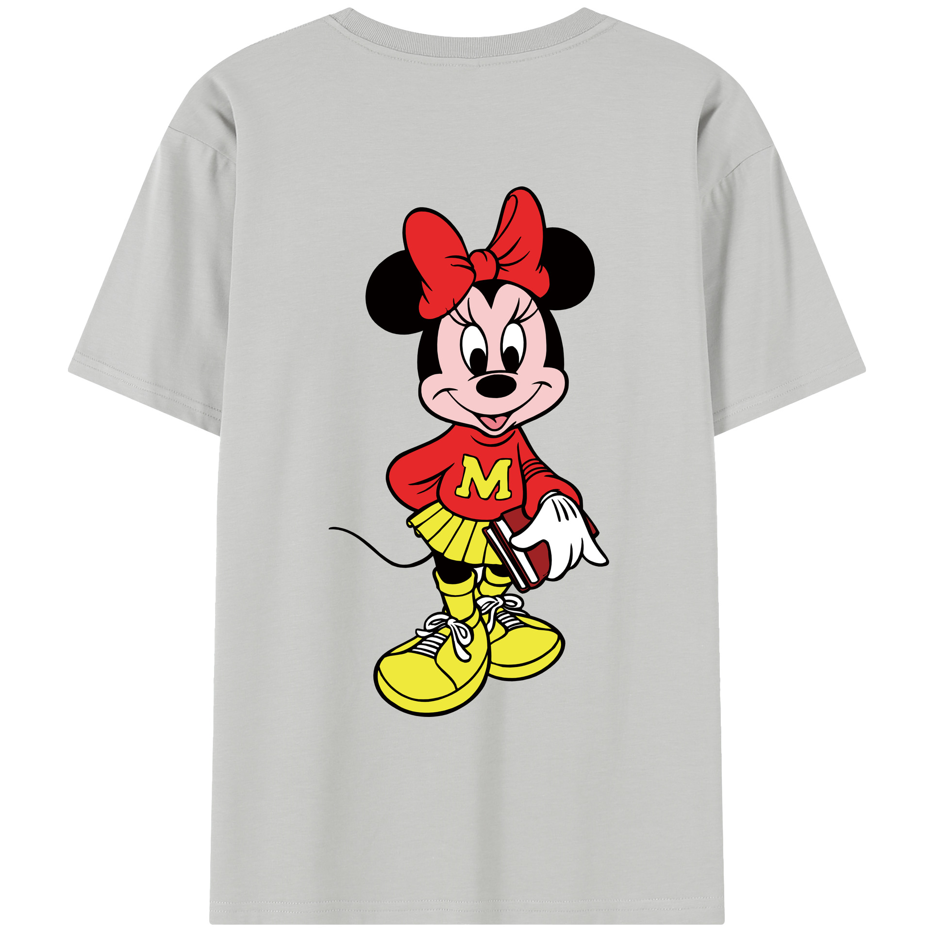 （画像用） ミッキーマウス Mickey Mouse レディース半袖Tシャツ(バックプリント)