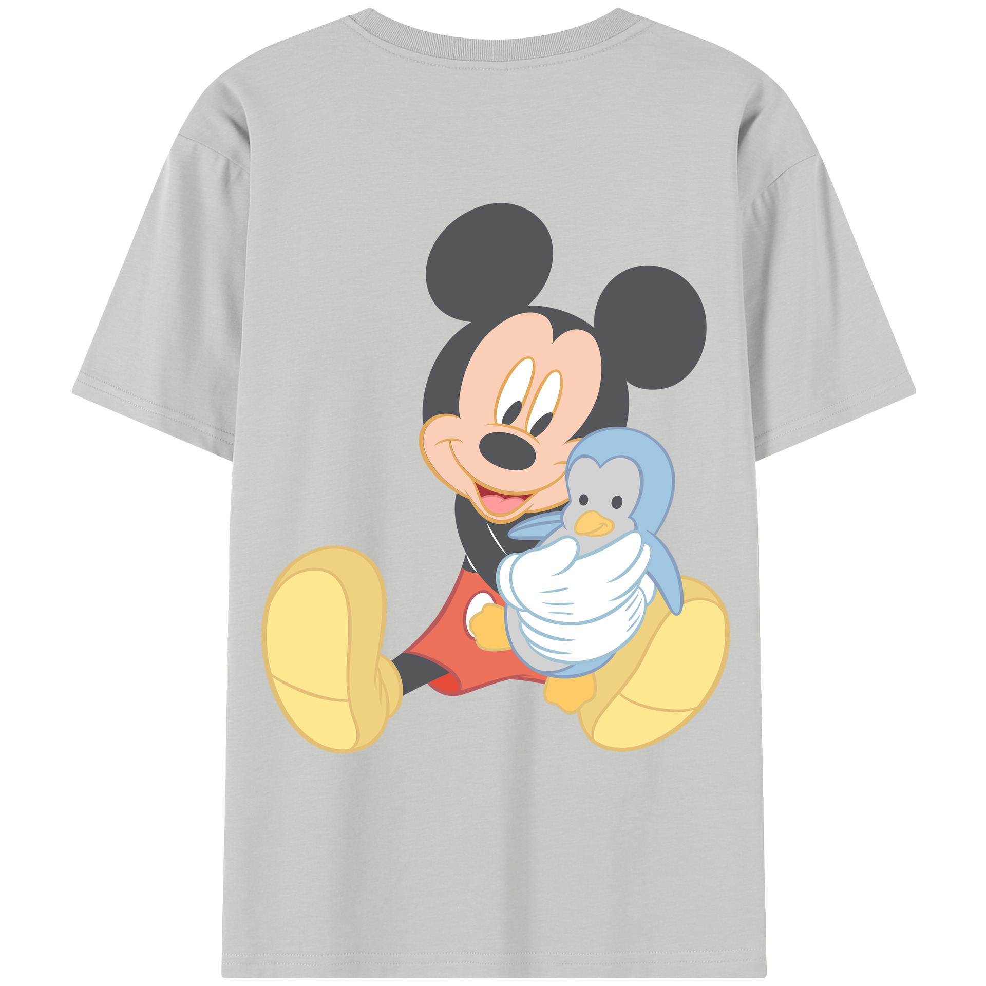 （画像用） ミッキーマウス Mickey Mouse レディース半袖Tシャツ(バックプリント)