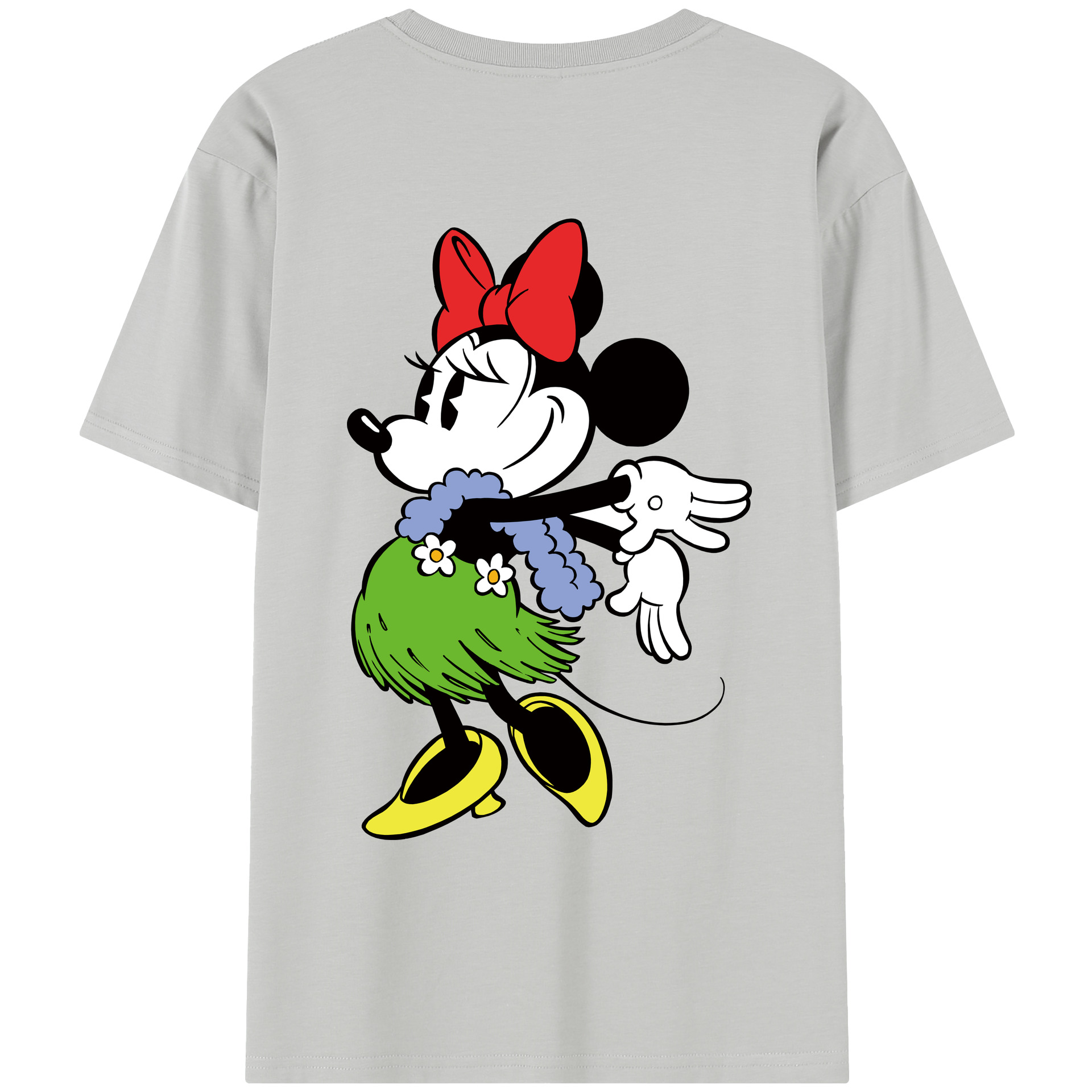 （画像用） ミッキーマウス Mickey Mouse レディース半袖Tシャツ(バックプリント)