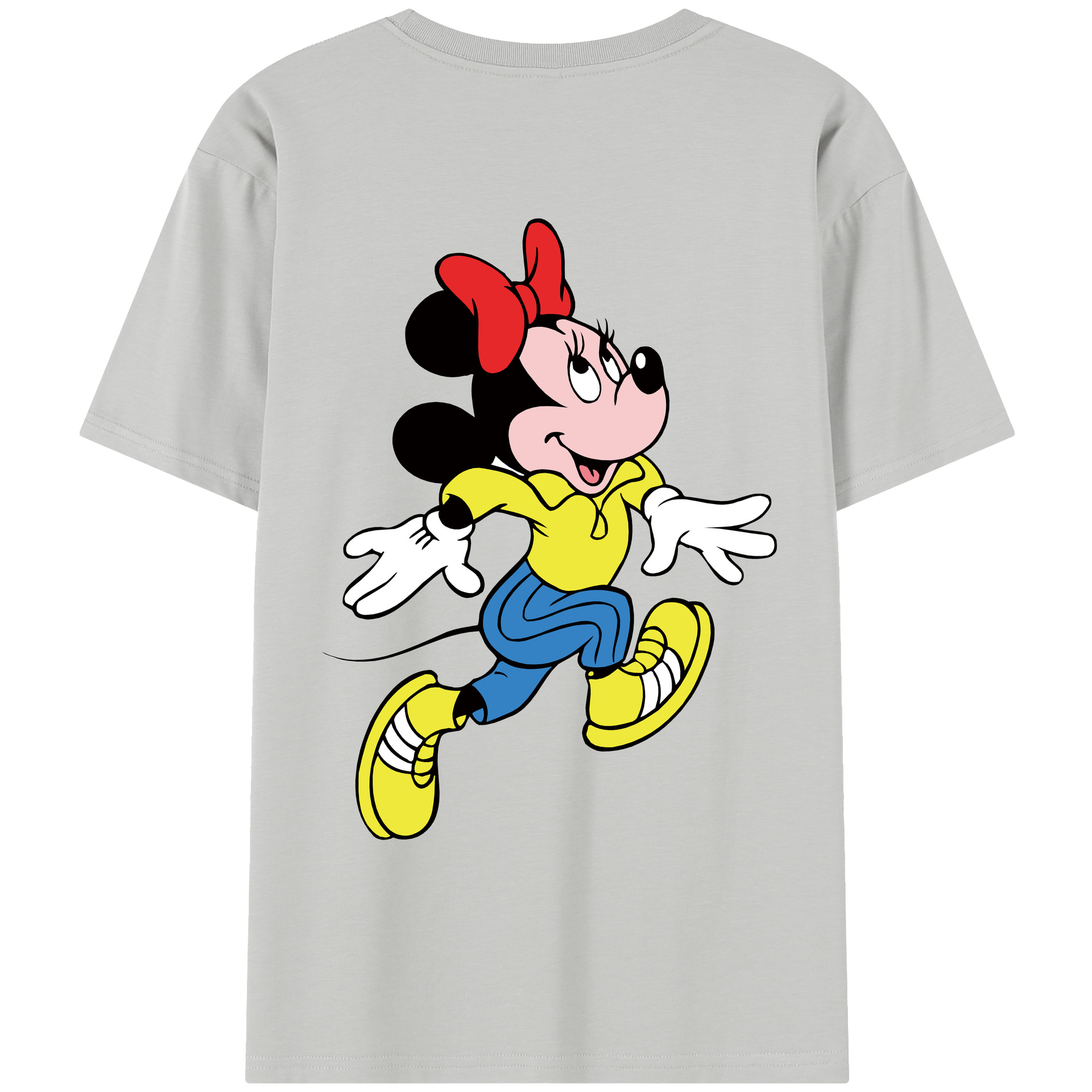 （画像用） ミッキーマウス Mickey Mouse レディース半袖Tシャツ(バックプリント)