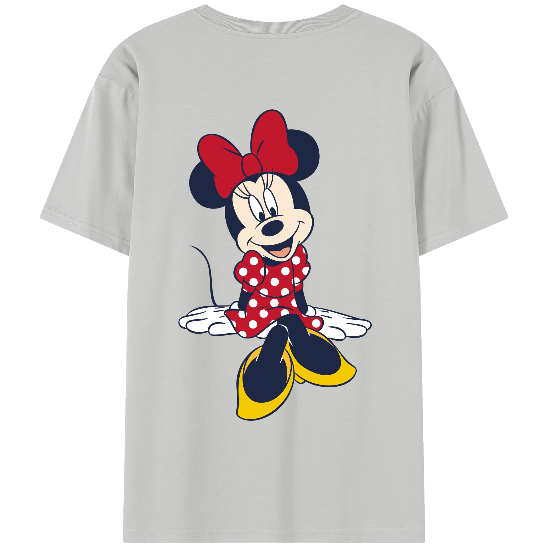 （画像用） ミッキーマウス Mickey Mouse レディース半袖Tシャツ(バックプリント)