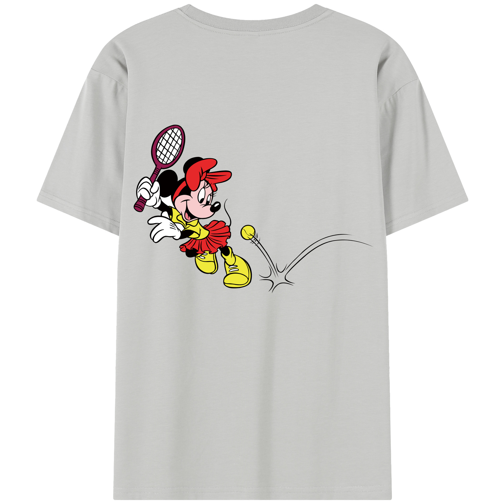 （画像用） ミッキーマウス Mickey Mouse レディース半袖Tシャツ(バックプリント)