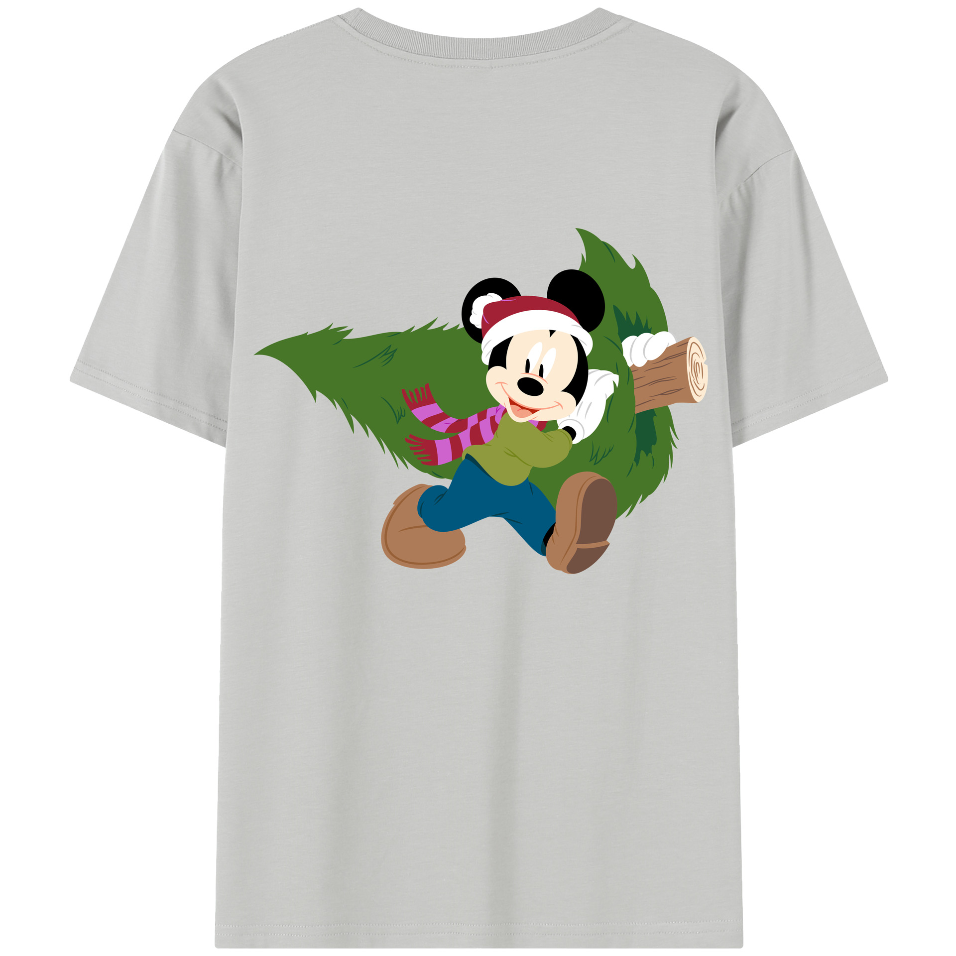 （画像用） ミッキーマウス Mickey Mouse レディース半袖Tシャツ(バックプリント)