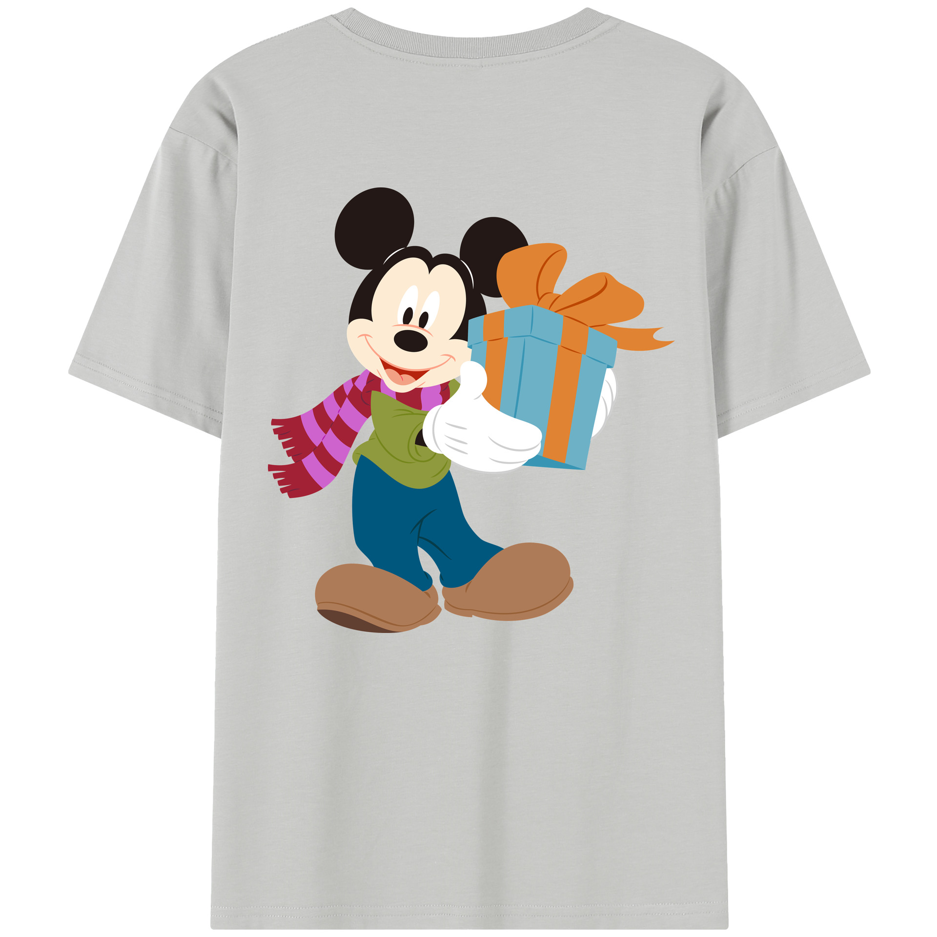 （画像用） ミッキーマウス Mickey Mouse レディース半袖Tシャツ(バックプリント)