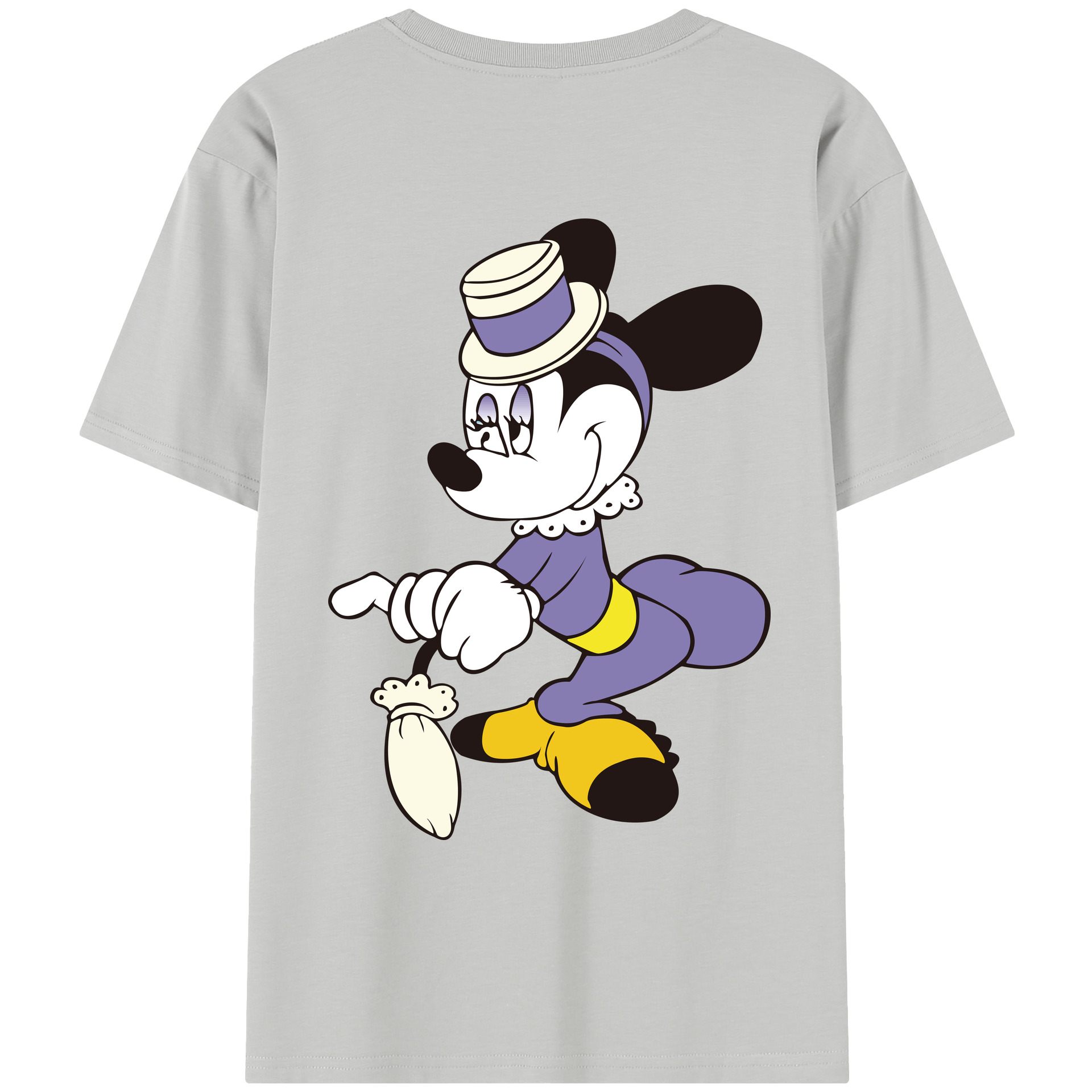 （画像用） ミッキーマウス Mickey Mouse レディース半袖Tシャツ(バックプリント)
