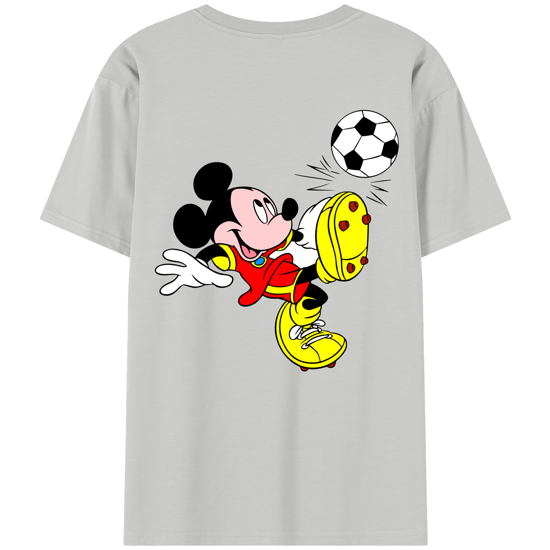 （画像用） ミッキーマウス Mickey Mouse レディース半袖Tシャツ(バックプリント)