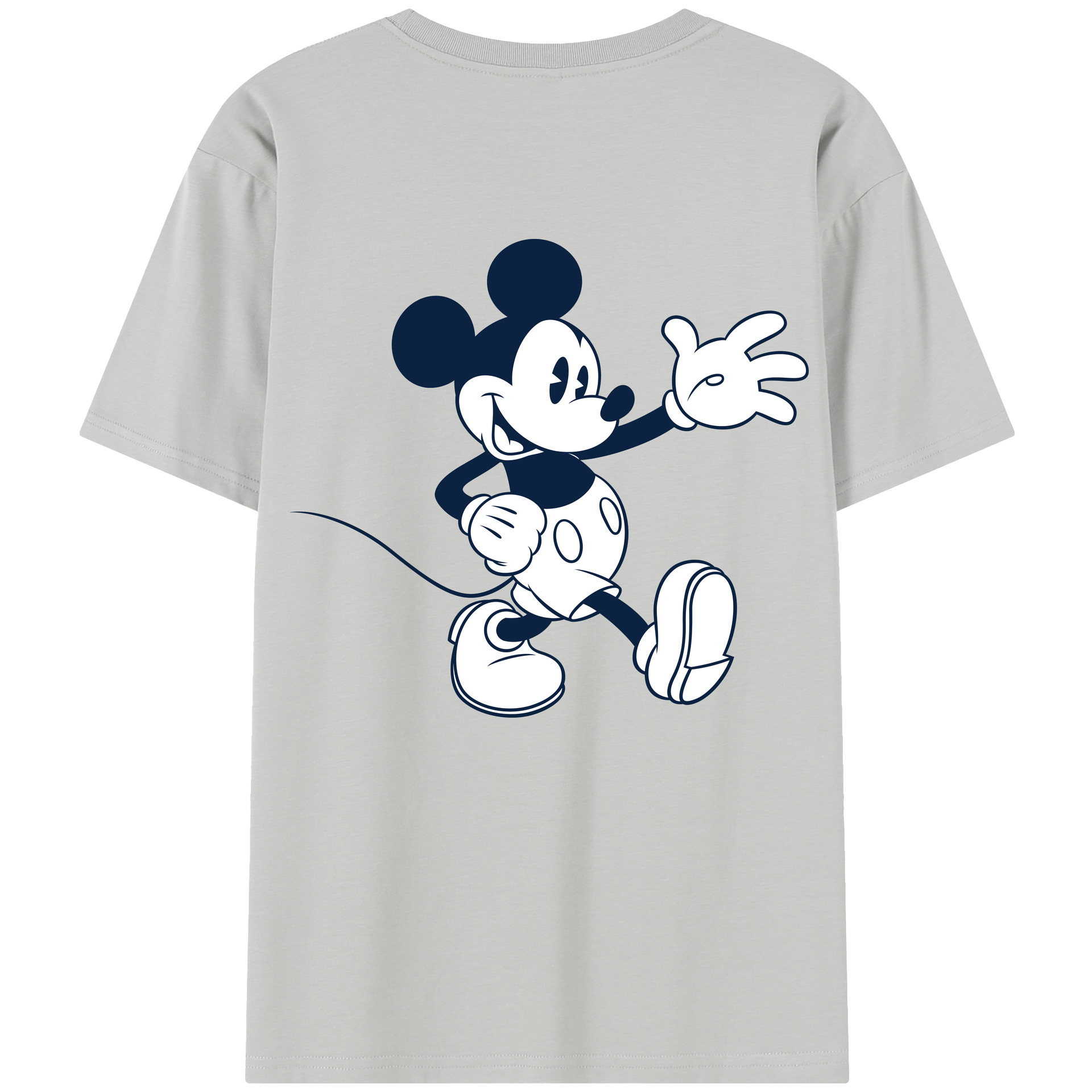 （画像用） ミッキーマウス Mickey Mouse レディース半袖Tシャツ(バックプリント)