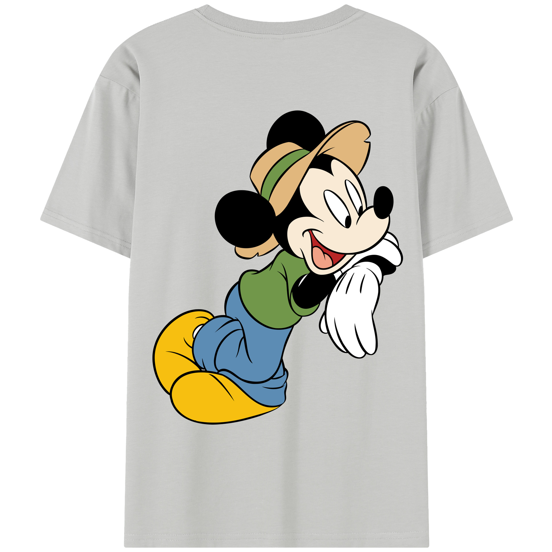 （画像用） ミッキーマウス Mickey Mouse レディース半袖Tシャツ(バックプリント)