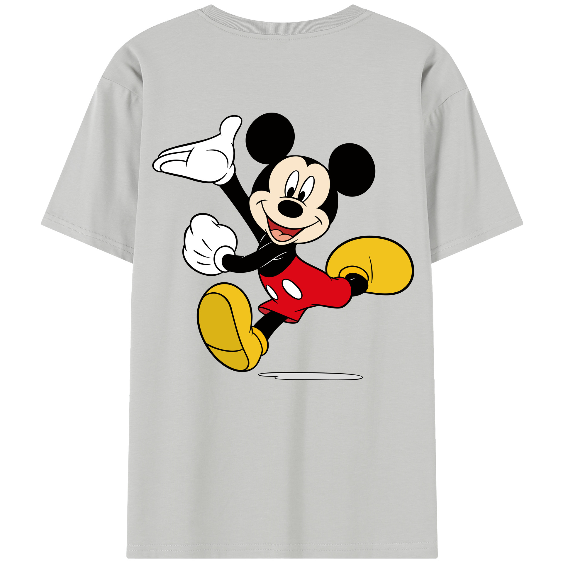 （画像用） ミッキーマウス Mickey Mouse レディース半袖Tシャツ(バックプリント)