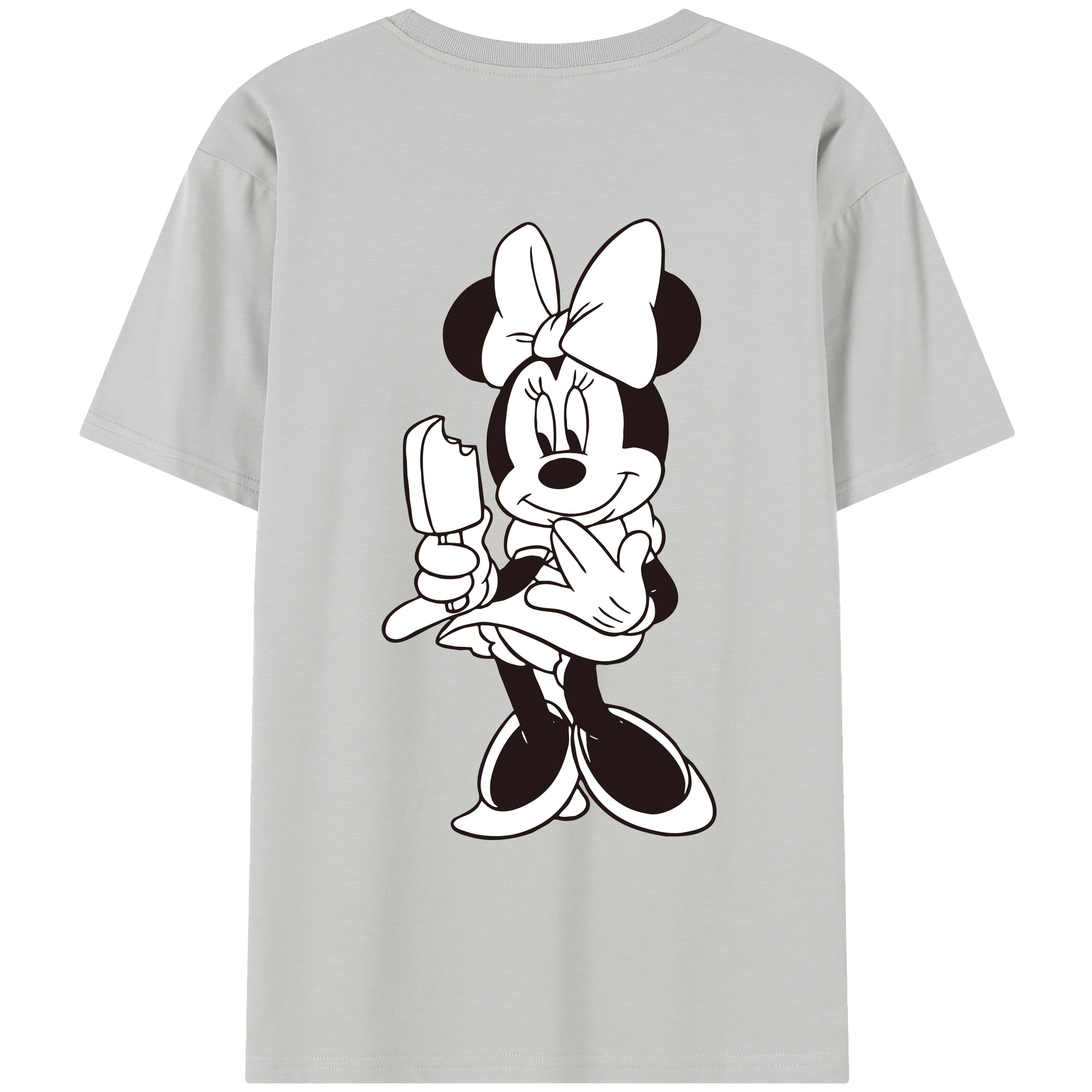 （画像用） ミッキーマウス Mickey Mouse レディース半袖Tシャツ(バックプリント)