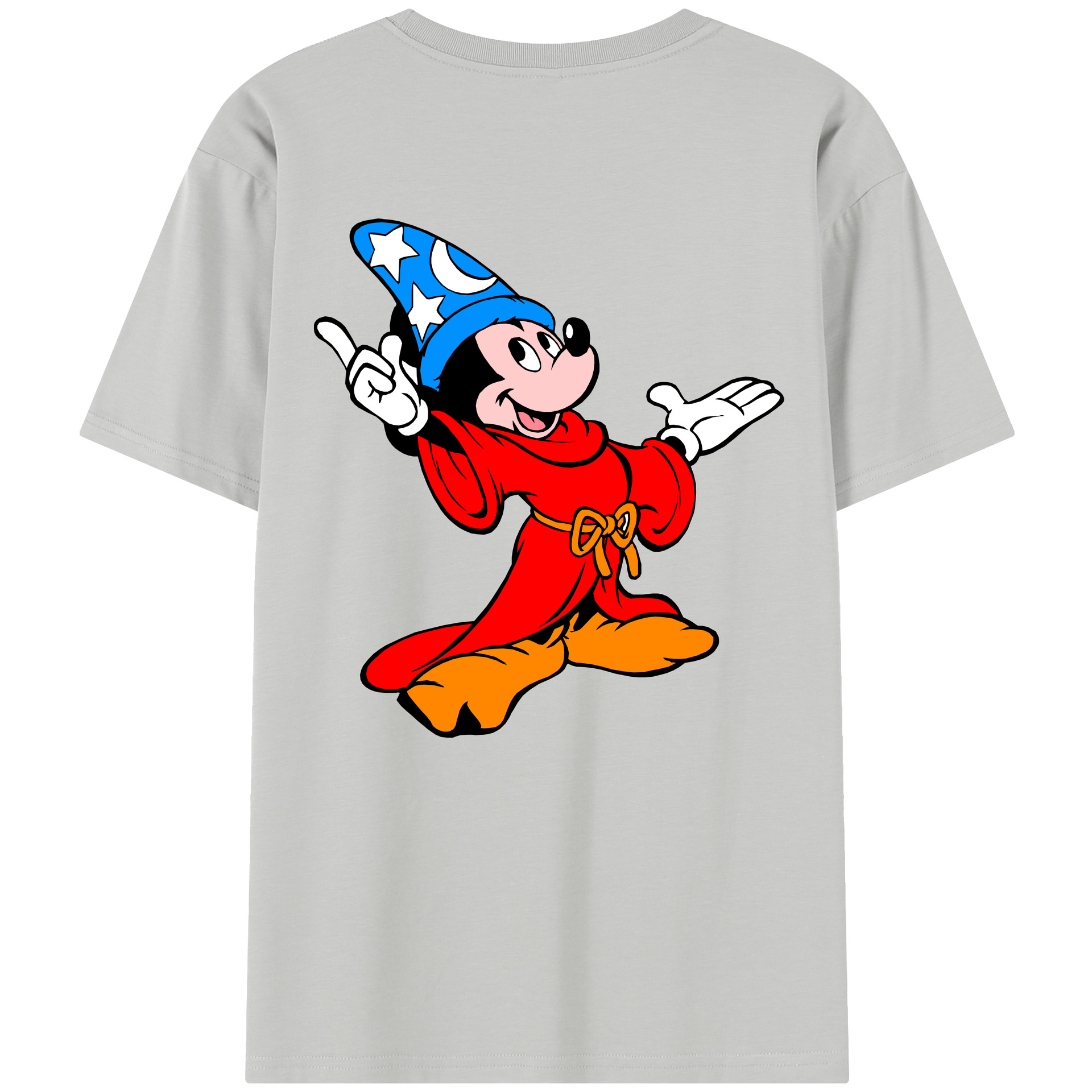 （画像用） ミッキーマウス Mickey Mouse レディース半袖Tシャツ(バックプリント)